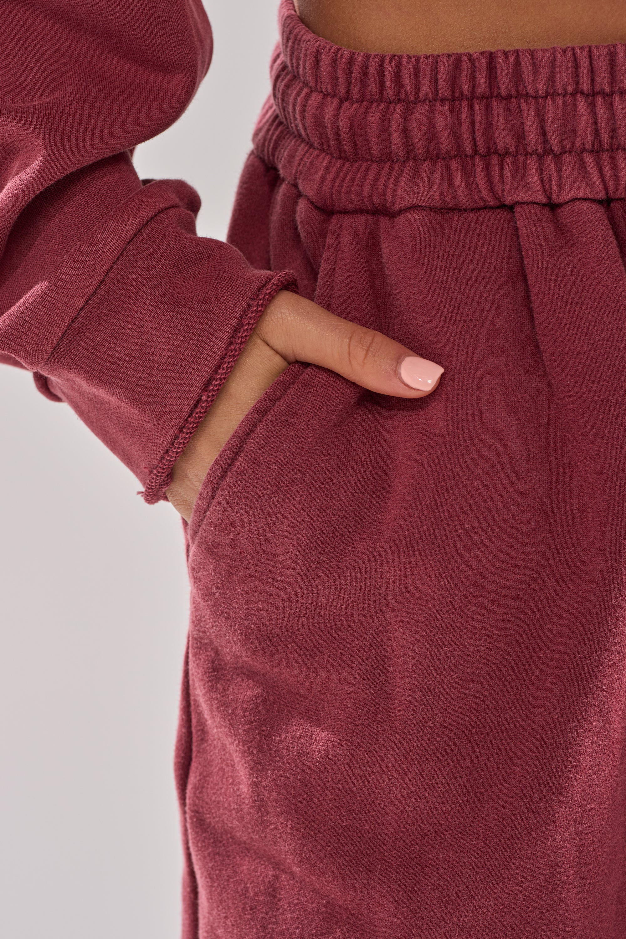 LACED UP FOR GOOD JOGGER IN PLUM - Image 8