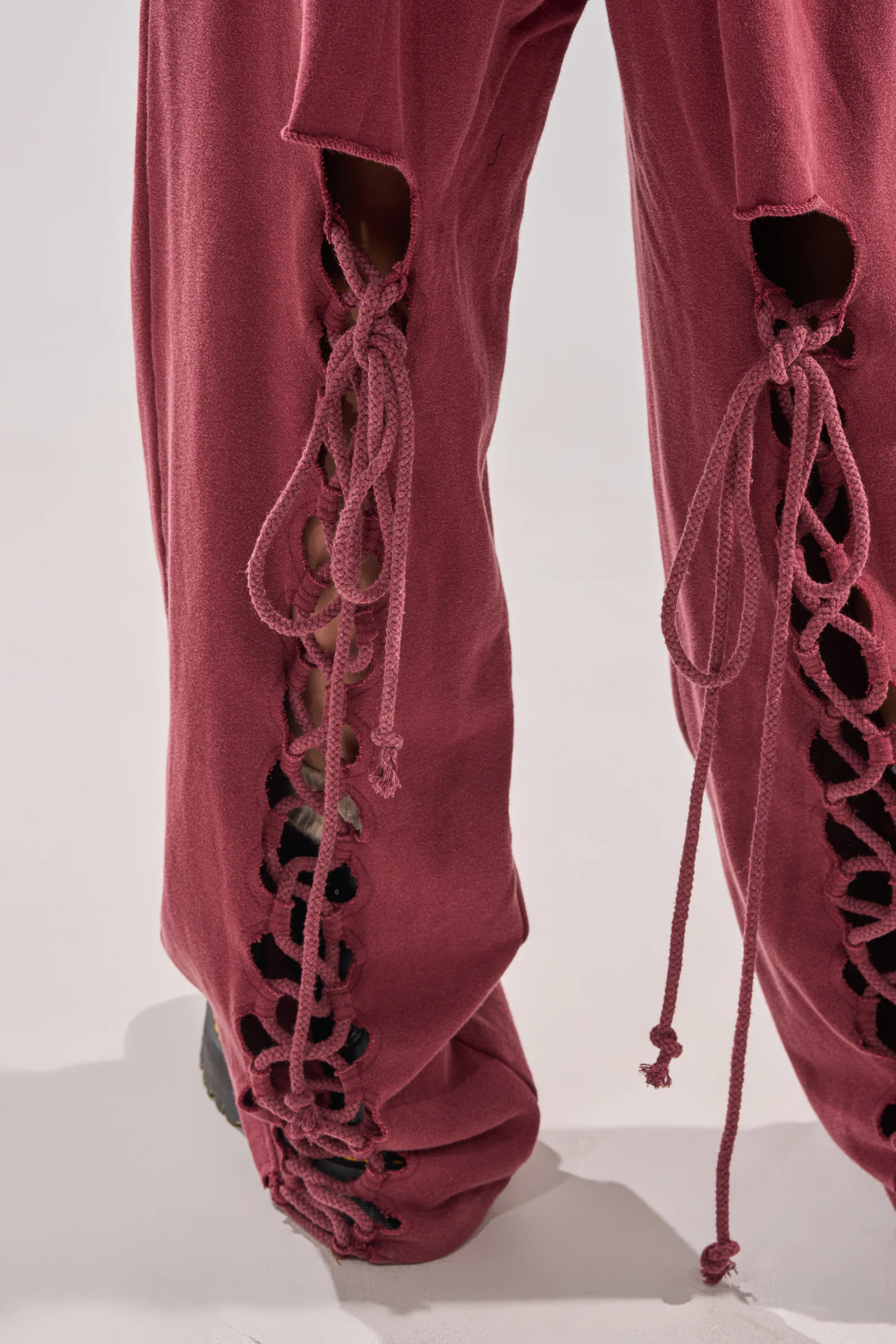 LACED UP FOR GOOD JOGGER IN PLUM - Image 9