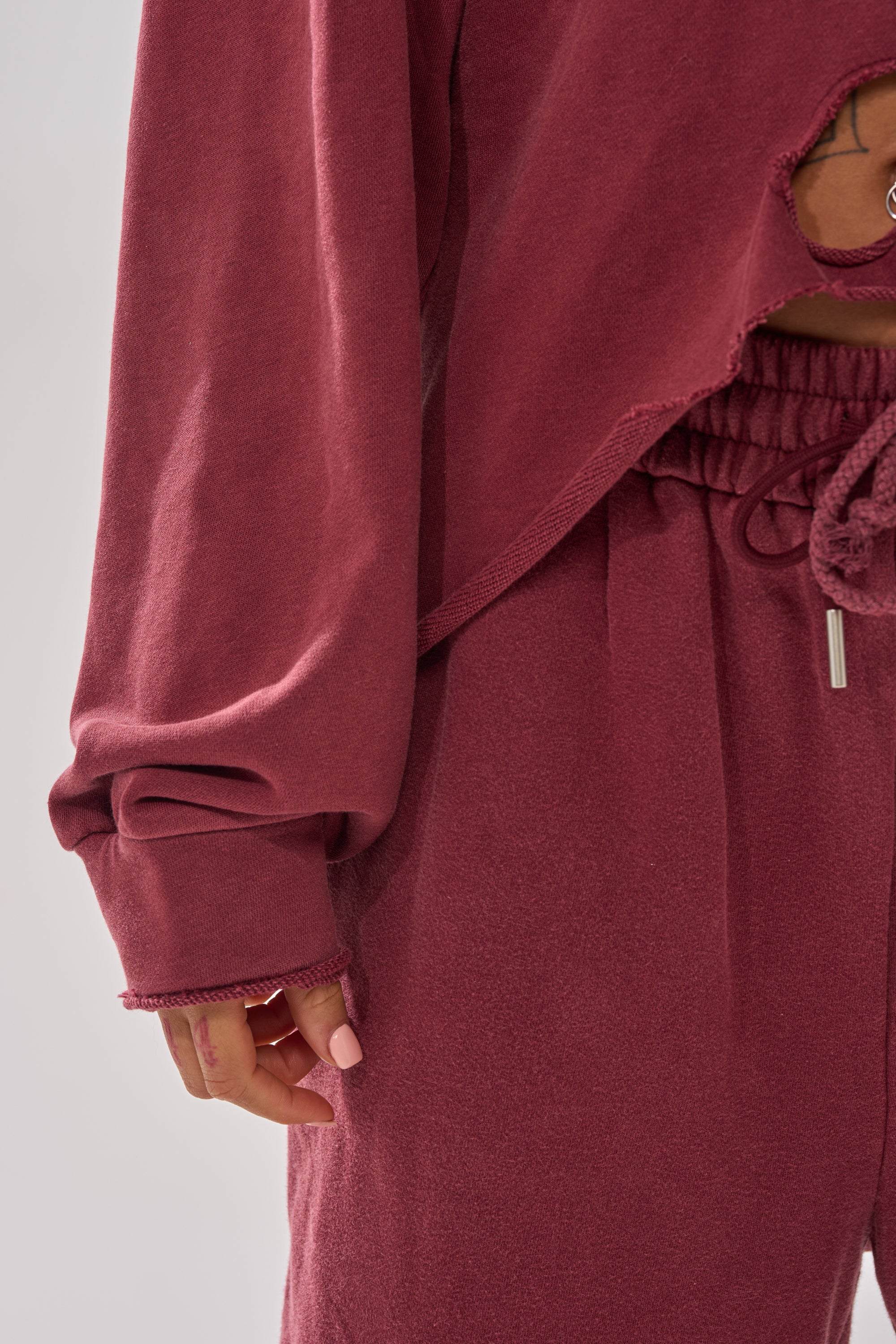 LACED UP FOR GOOD SWEATSHIRT IN PLUM - Image 10