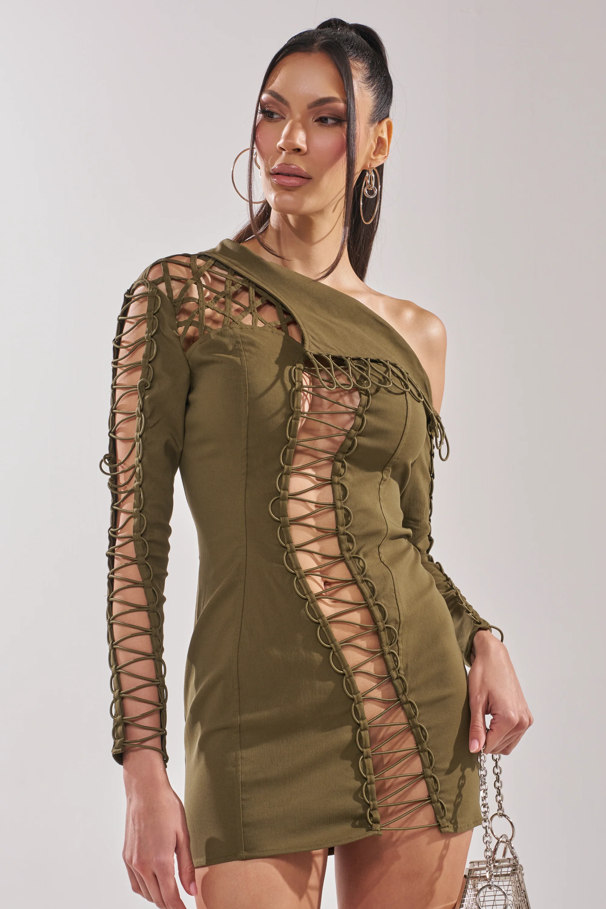 LACED UP MINI DRESS - Image 2