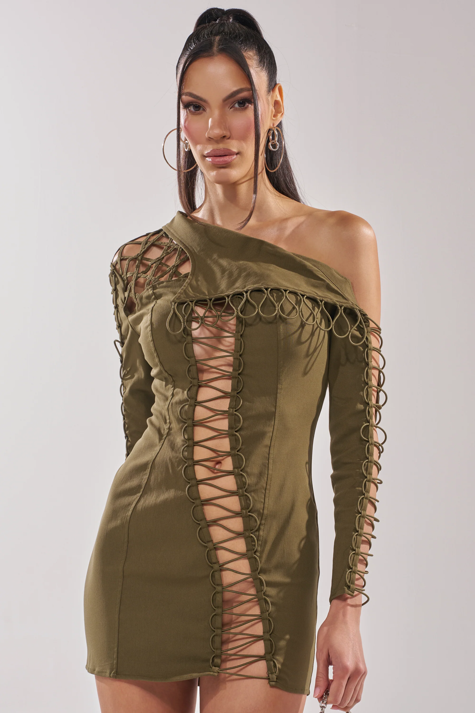 LACED UP MINI DRESS - Image 3