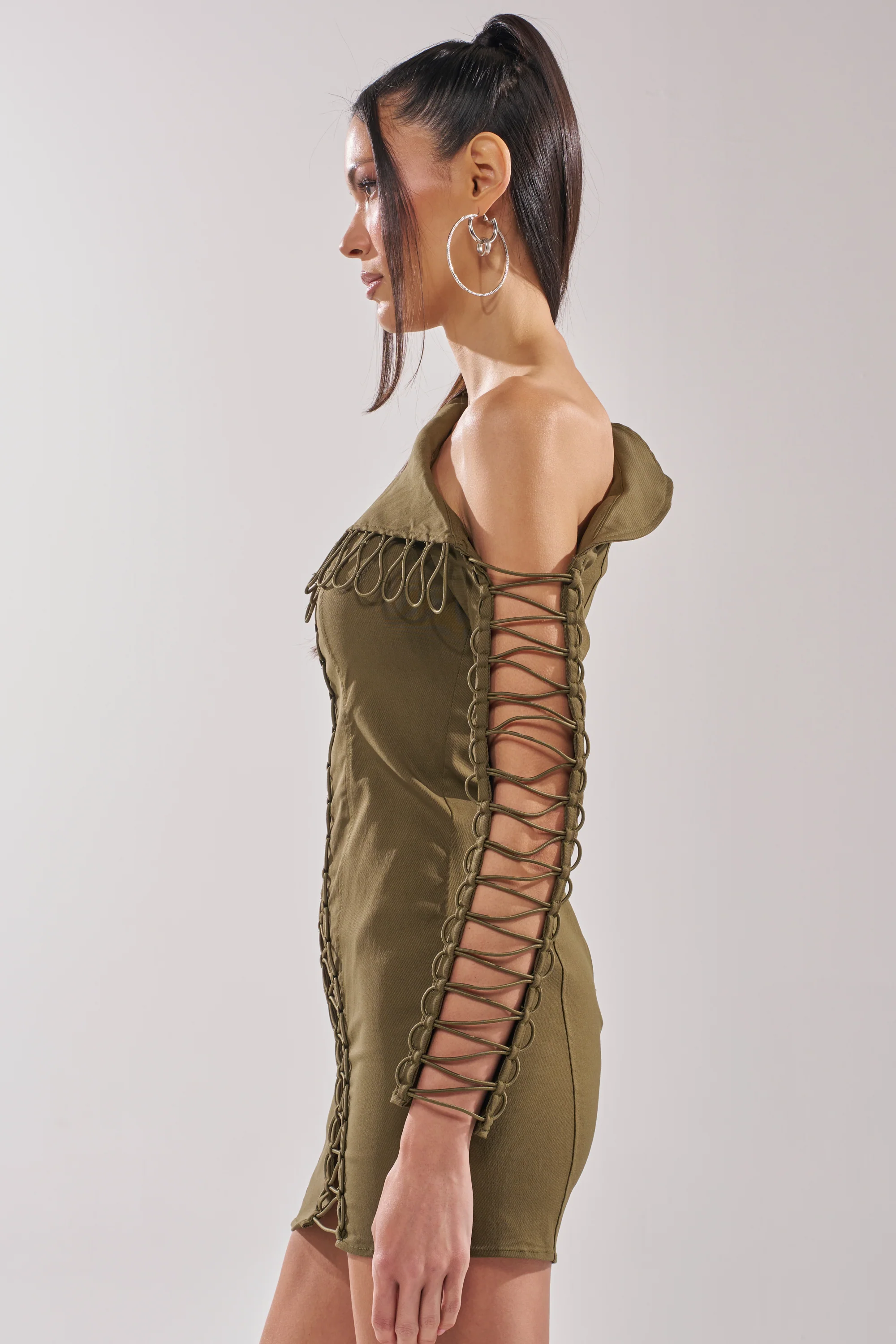 LACED UP MINI DRESS - Image 4