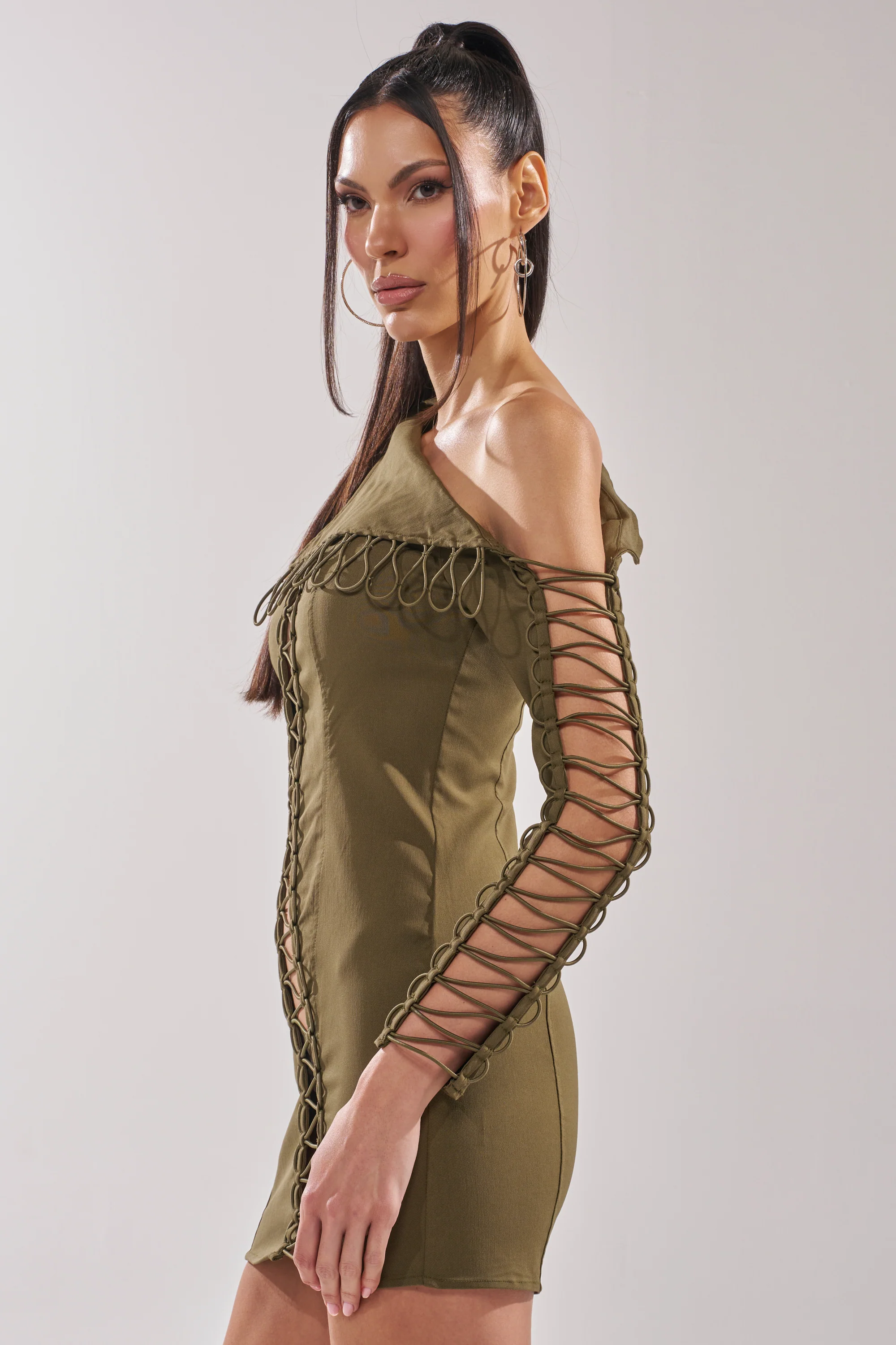 LACED UP MINI DRESS - Image 5