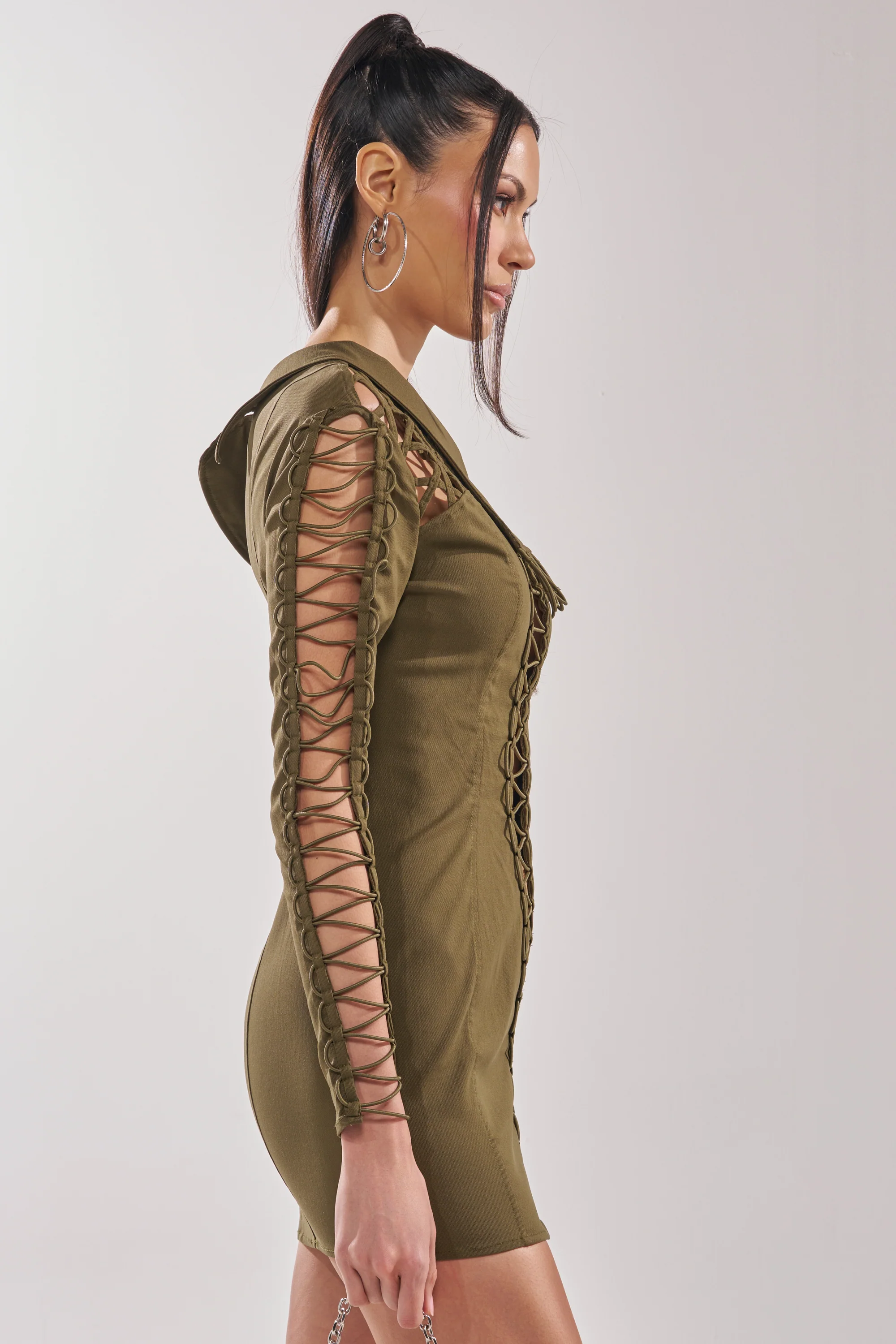 LACED UP MINI DRESS - Image 6