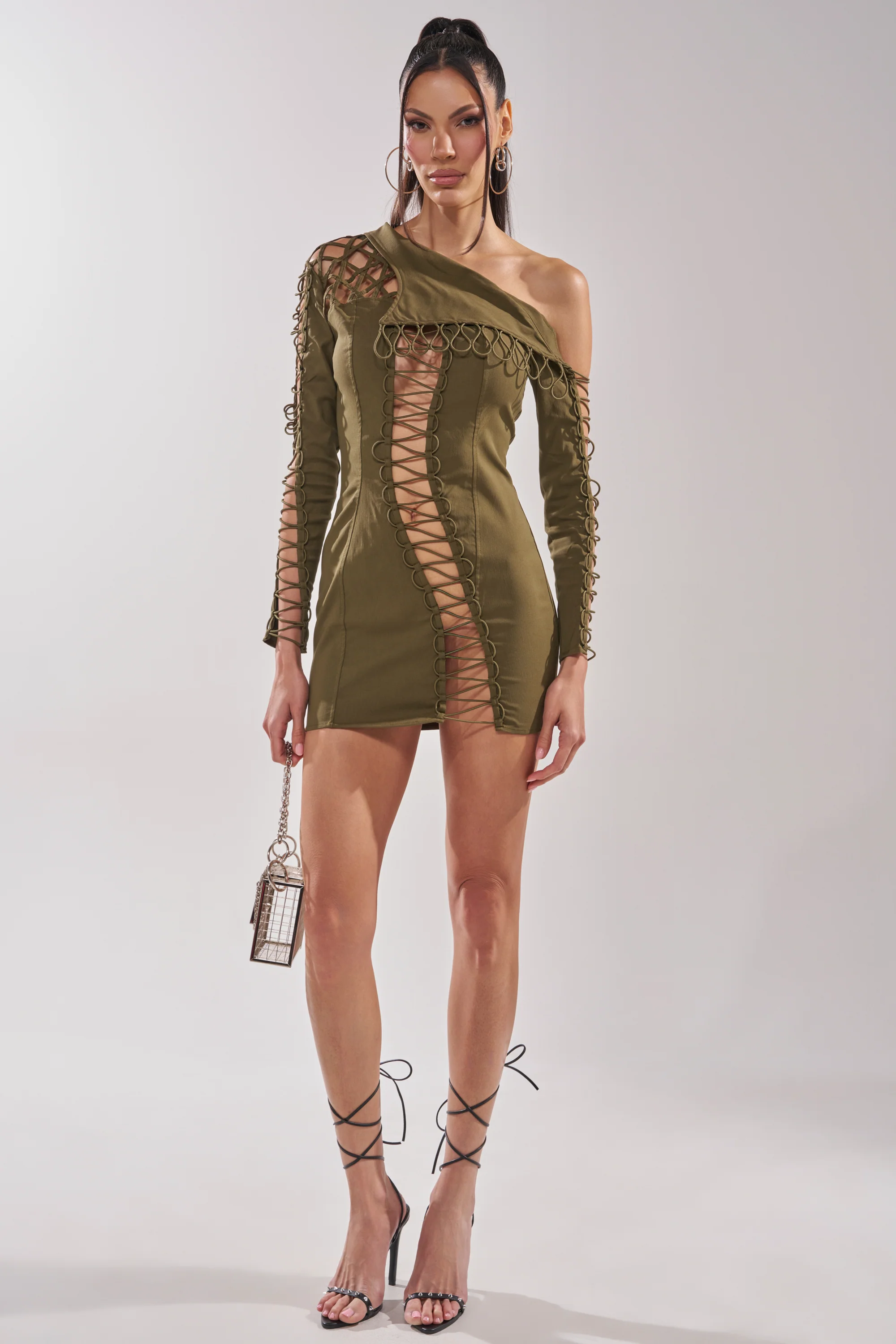 LACED UP MINI DRESS - Image 8