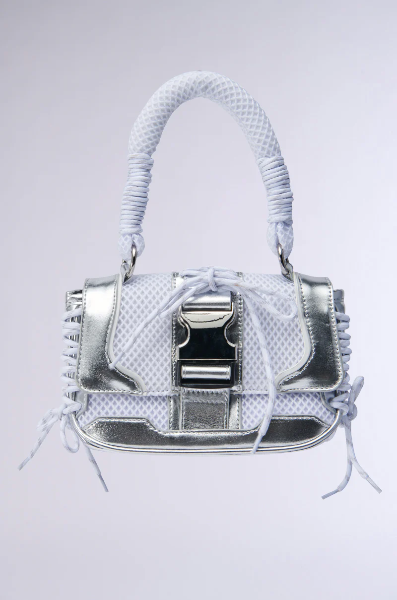 LACED UP SNEAKER PURSE