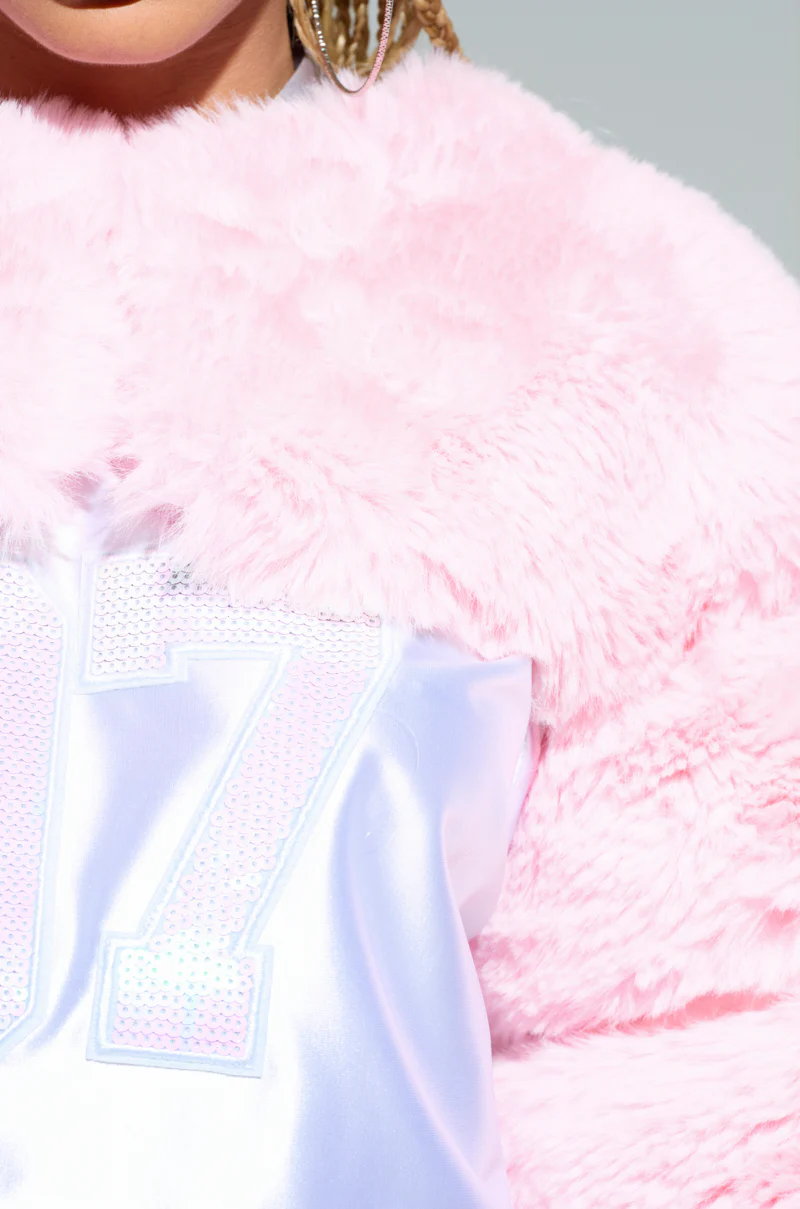 LADIES NIGHT FAUX FUR BOLERO - Image 5