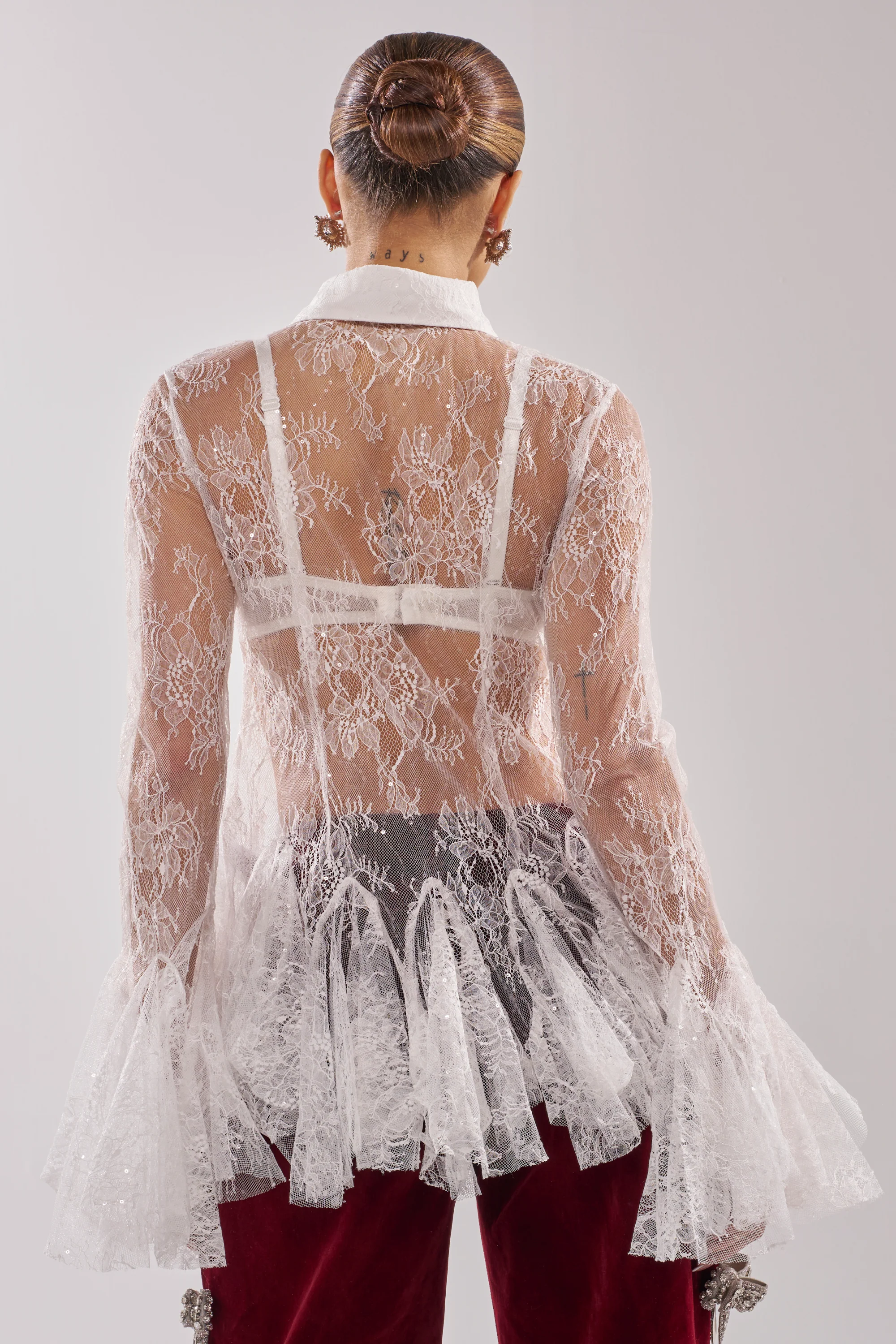 LADY LOVER LACE BUTTON DOWN - Image 7