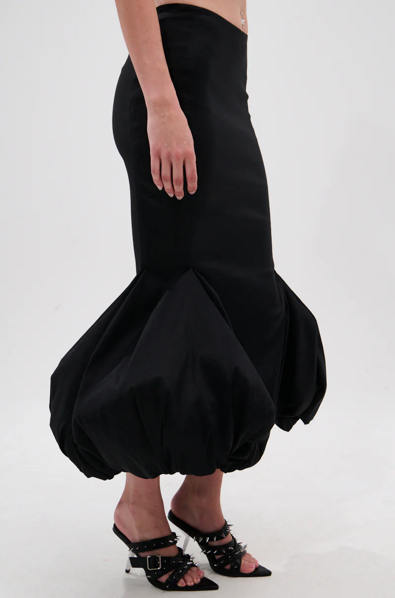 LADY LUX BUBBLE HEM MIDI SKIRT - Image 6