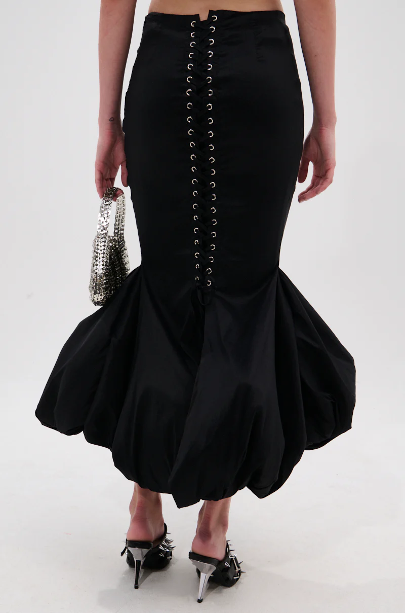 LADY LUX BUBBLE HEM MIDI SKIRT - Image 7