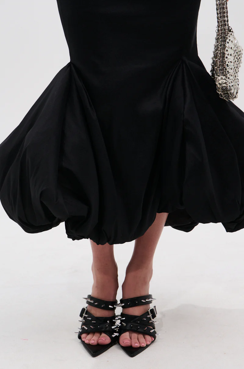 LADY LUX BUBBLE HEM MIDI SKIRT - Image 9