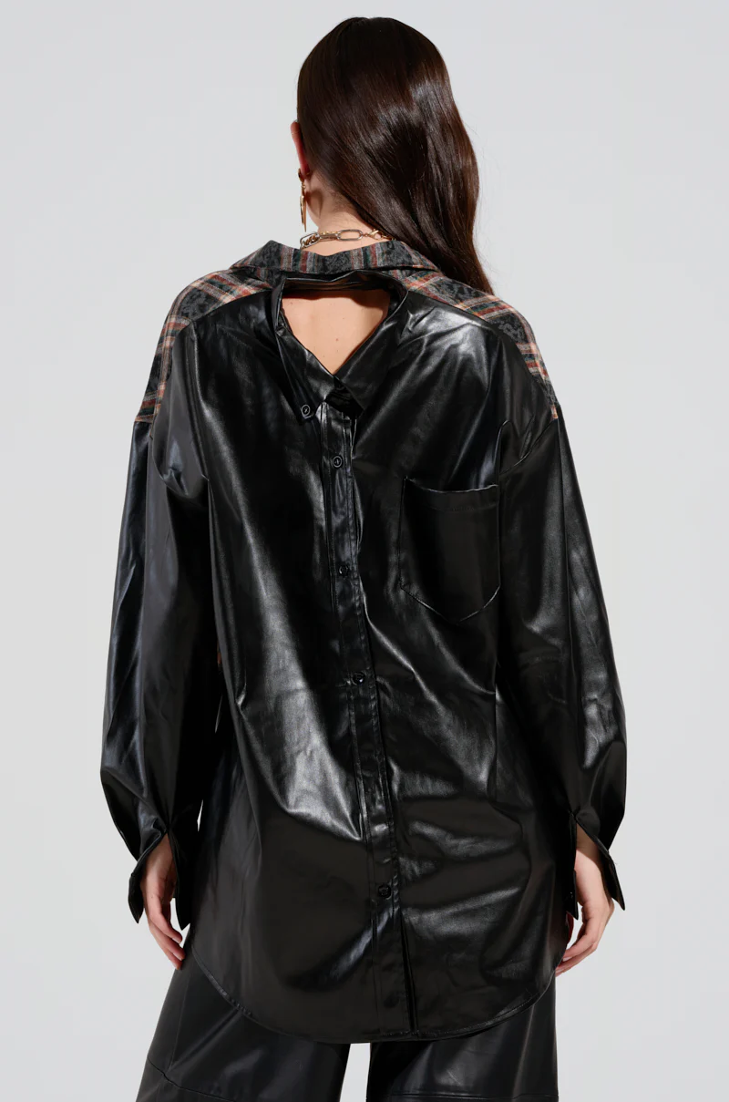LANA BUTTON DOWN MULTI FUNCTION BLOUSE - Image 7