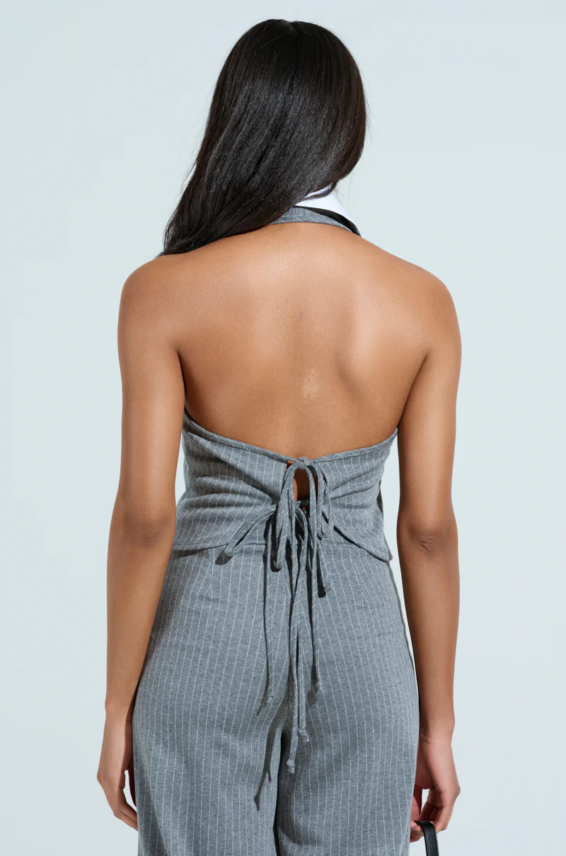 LANA PINSTRIPE VEST - Image 4