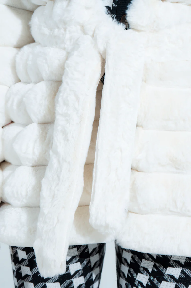 LANA POPCORN FAUX FUR JACKET - Image 8