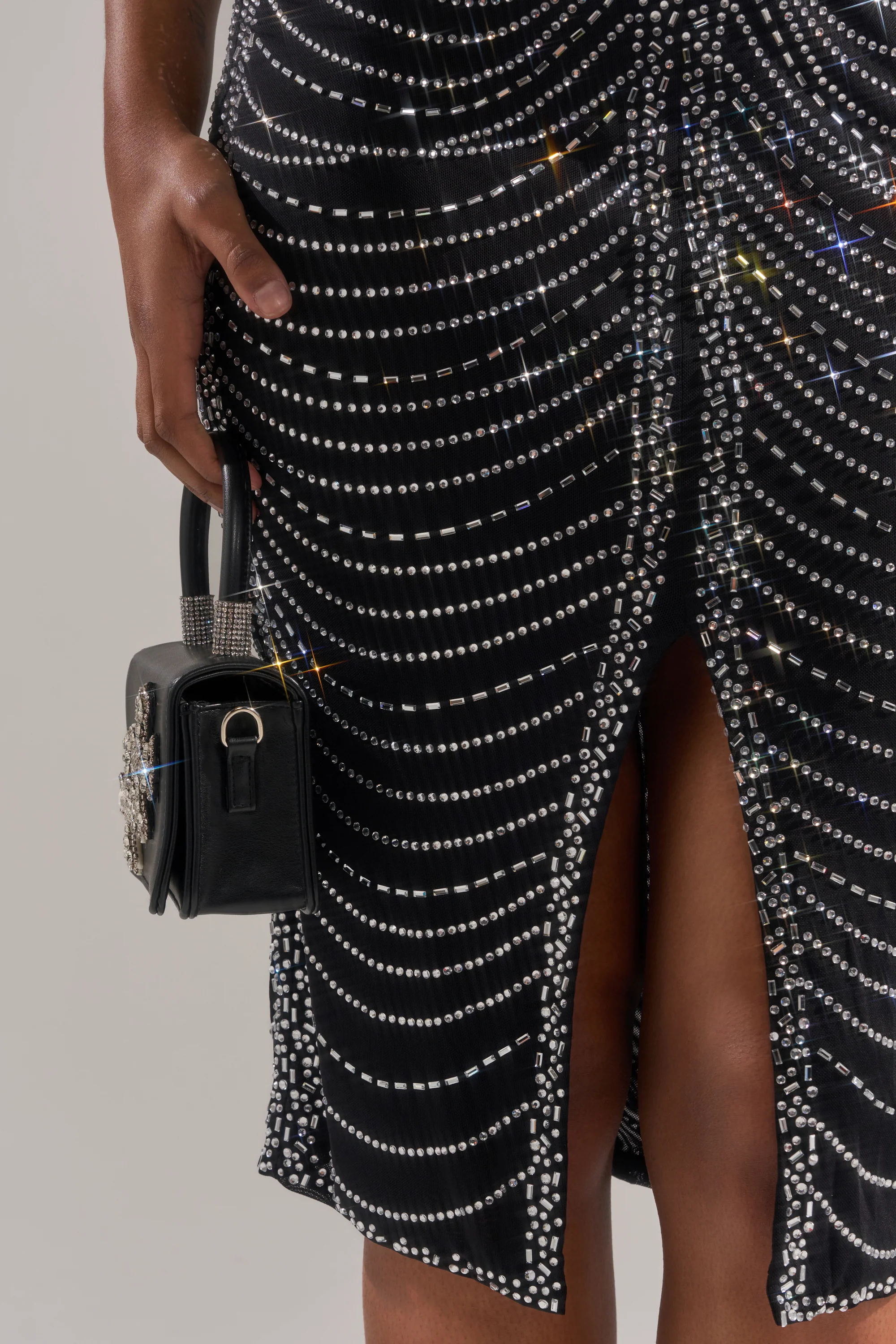 LANA RHINESTONE MIDI DRESS - Image 8
