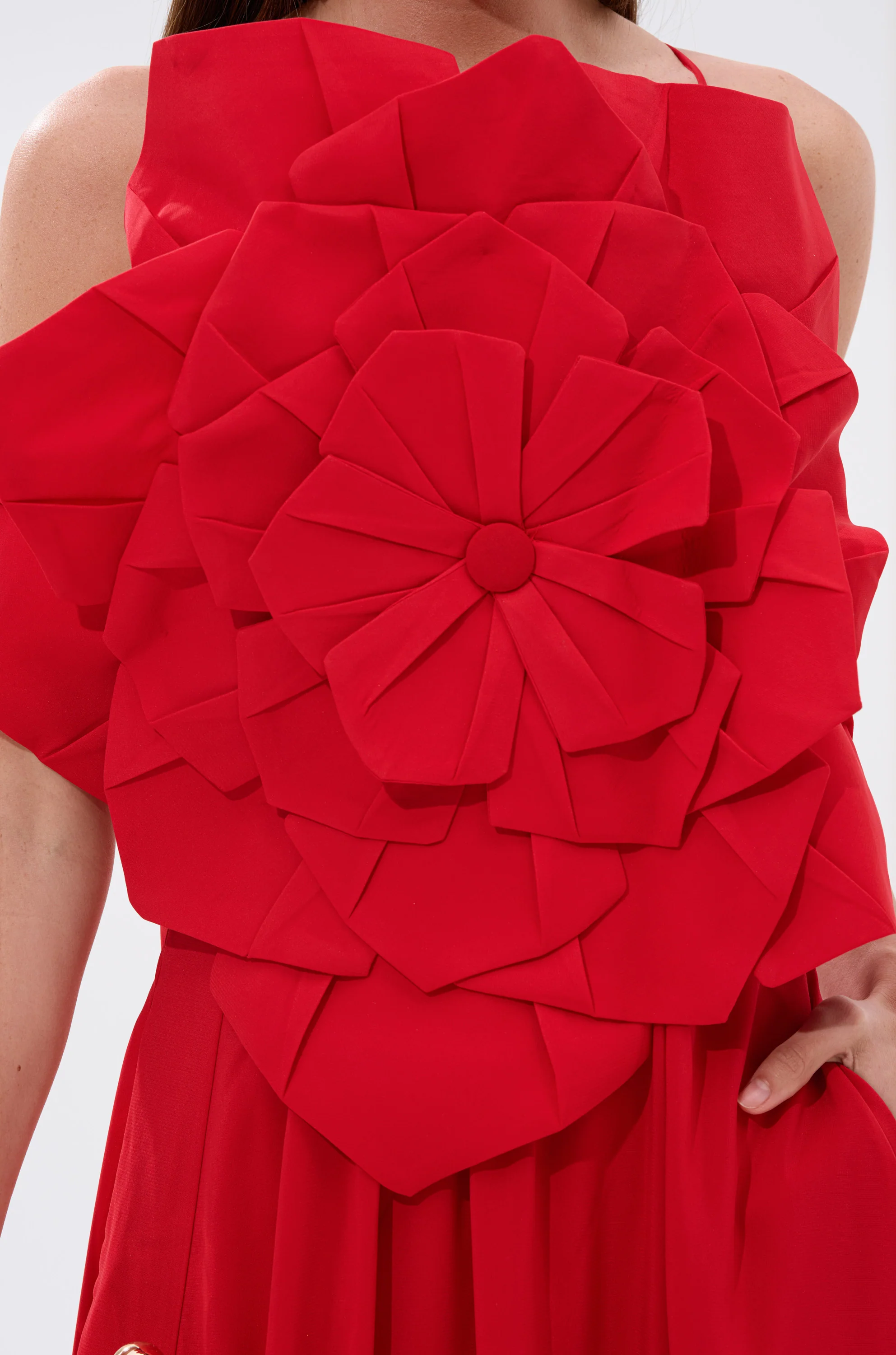 LANIE MAXI DRESS WITH FLOWER APPLIQUE - Image 7