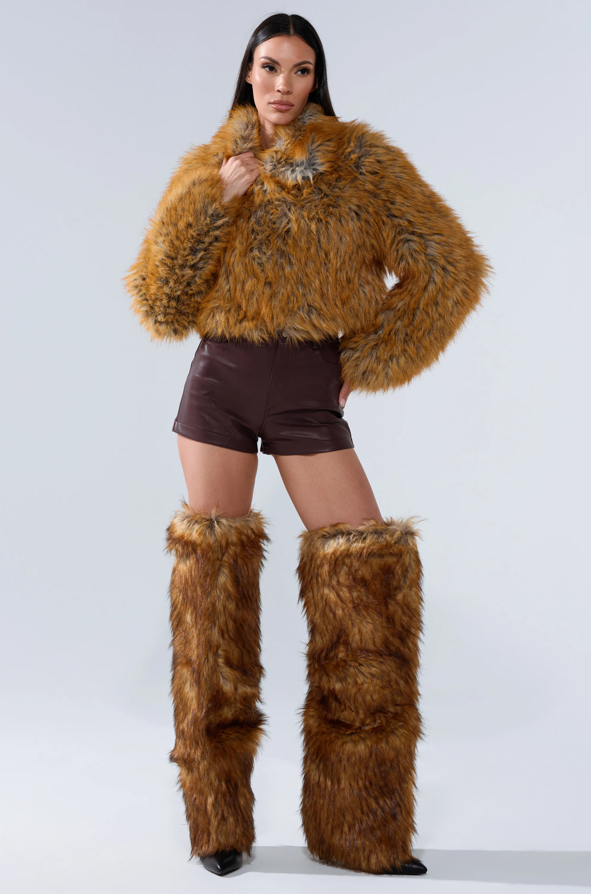 LAY LOW FAUX FUR BOMBER - Image 10