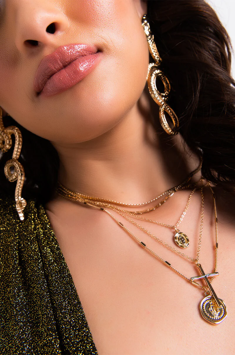 LAYERED CHAIN NECKLACE - Image 2
