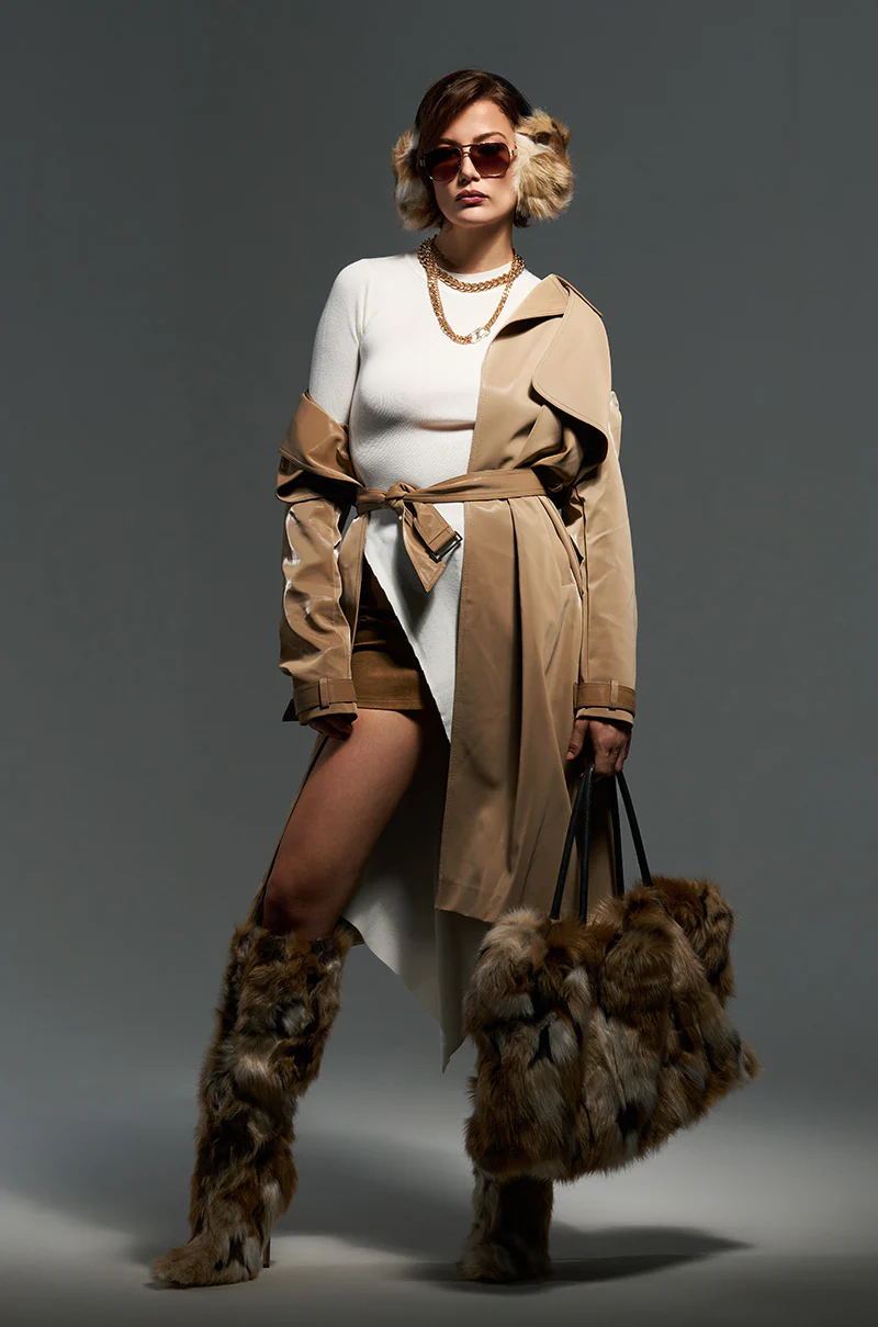 LEAH LO LIQUID VELVET TRENCH - Image 2