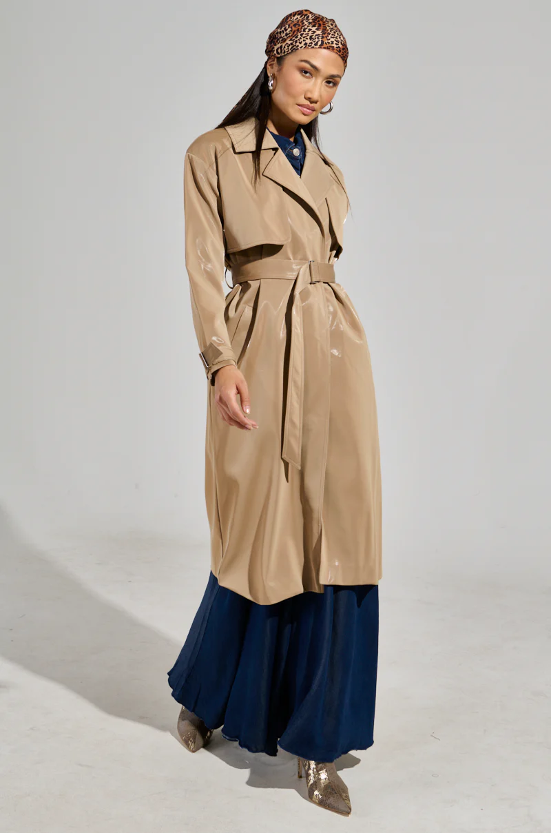 LEAH LO LIQUID VELVET TRENCH - Image 3