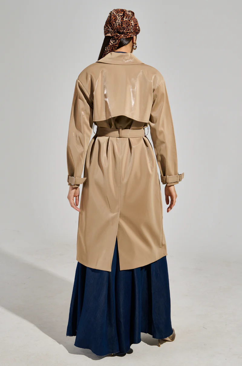 LEAH LO LIQUID VELVET TRENCH - Image 7