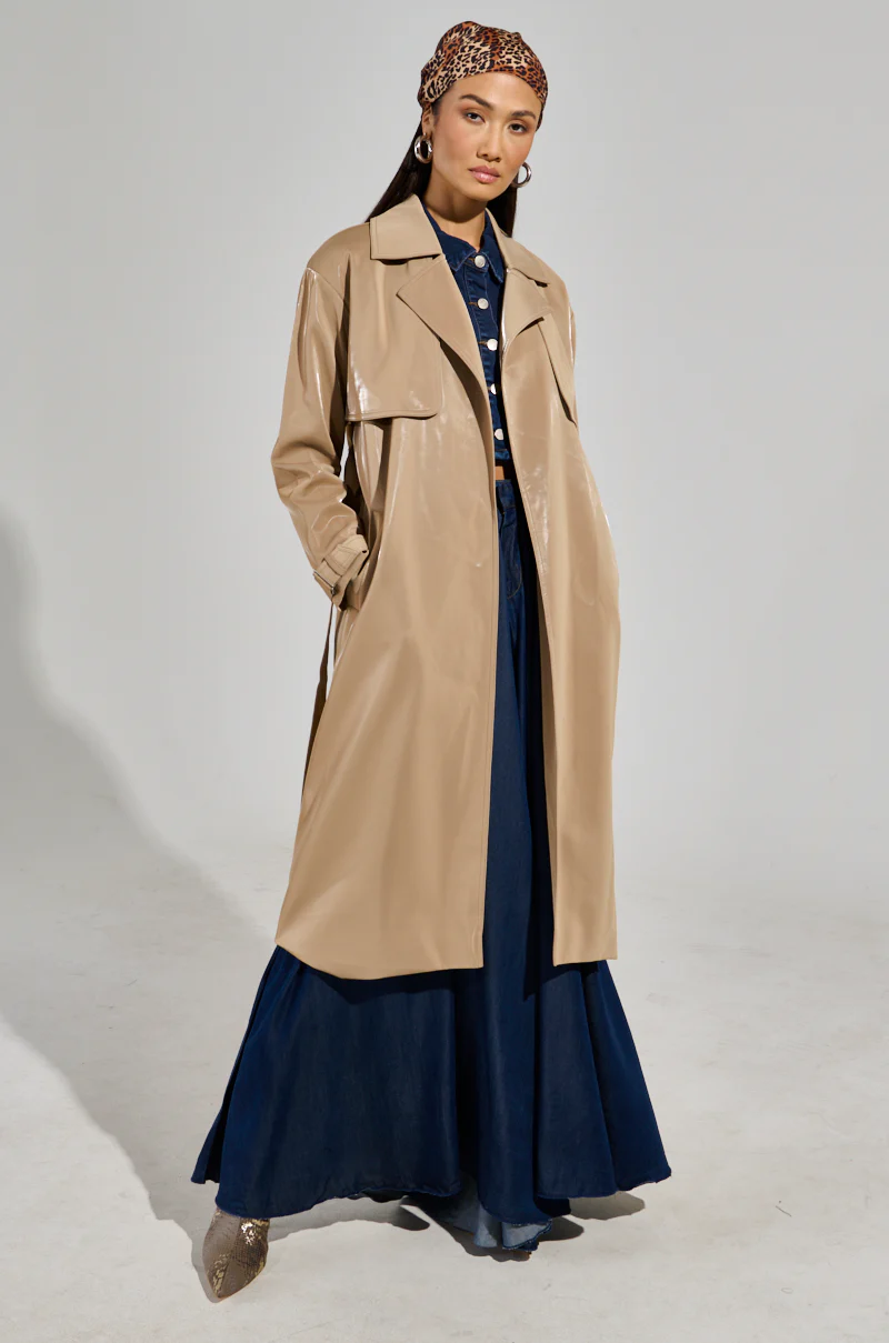 LEAH LO LIQUID VELVET TRENCH - Image 8