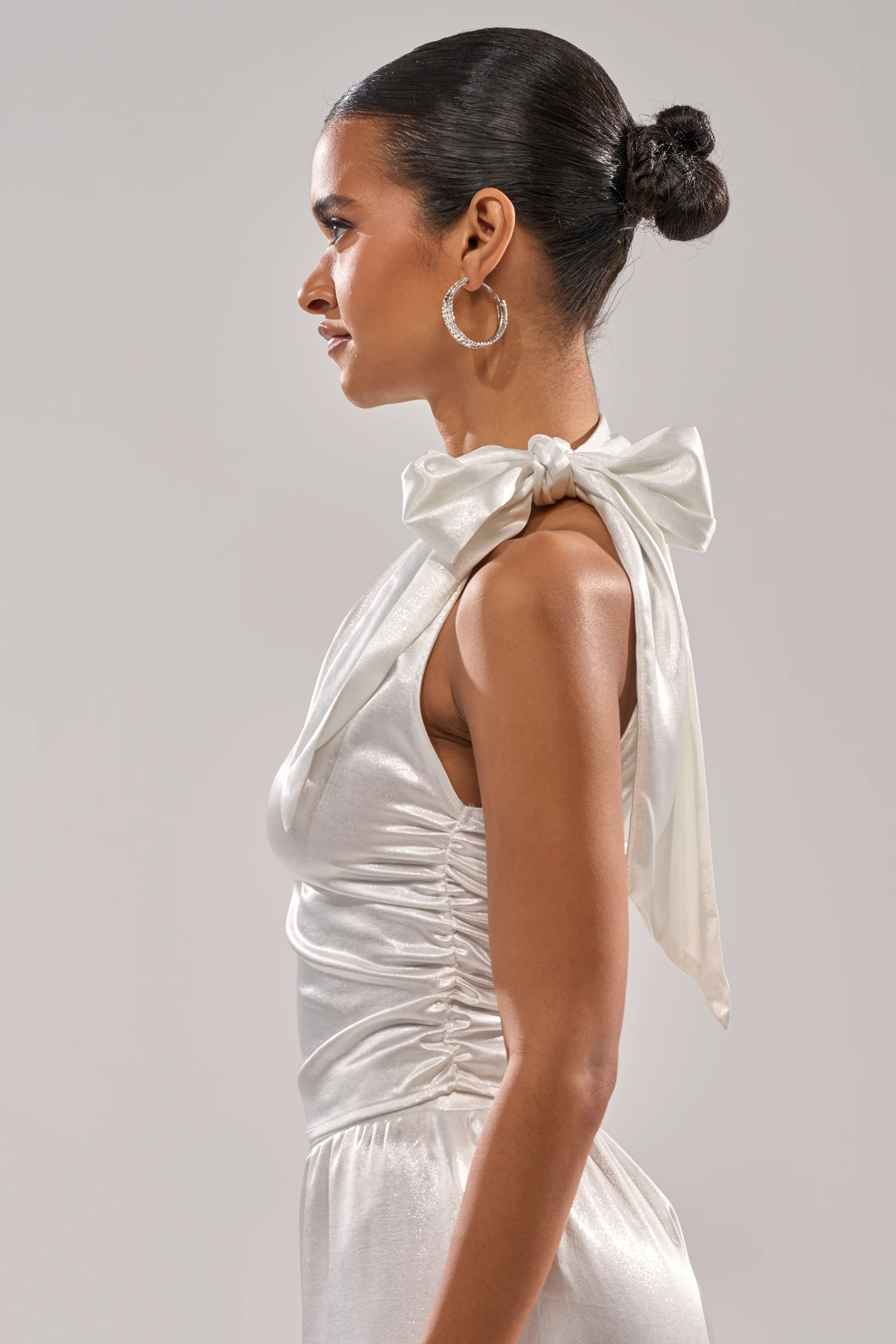 LEAVE ME ALONE SLINKY METALLIC BLOUSE - Image 6