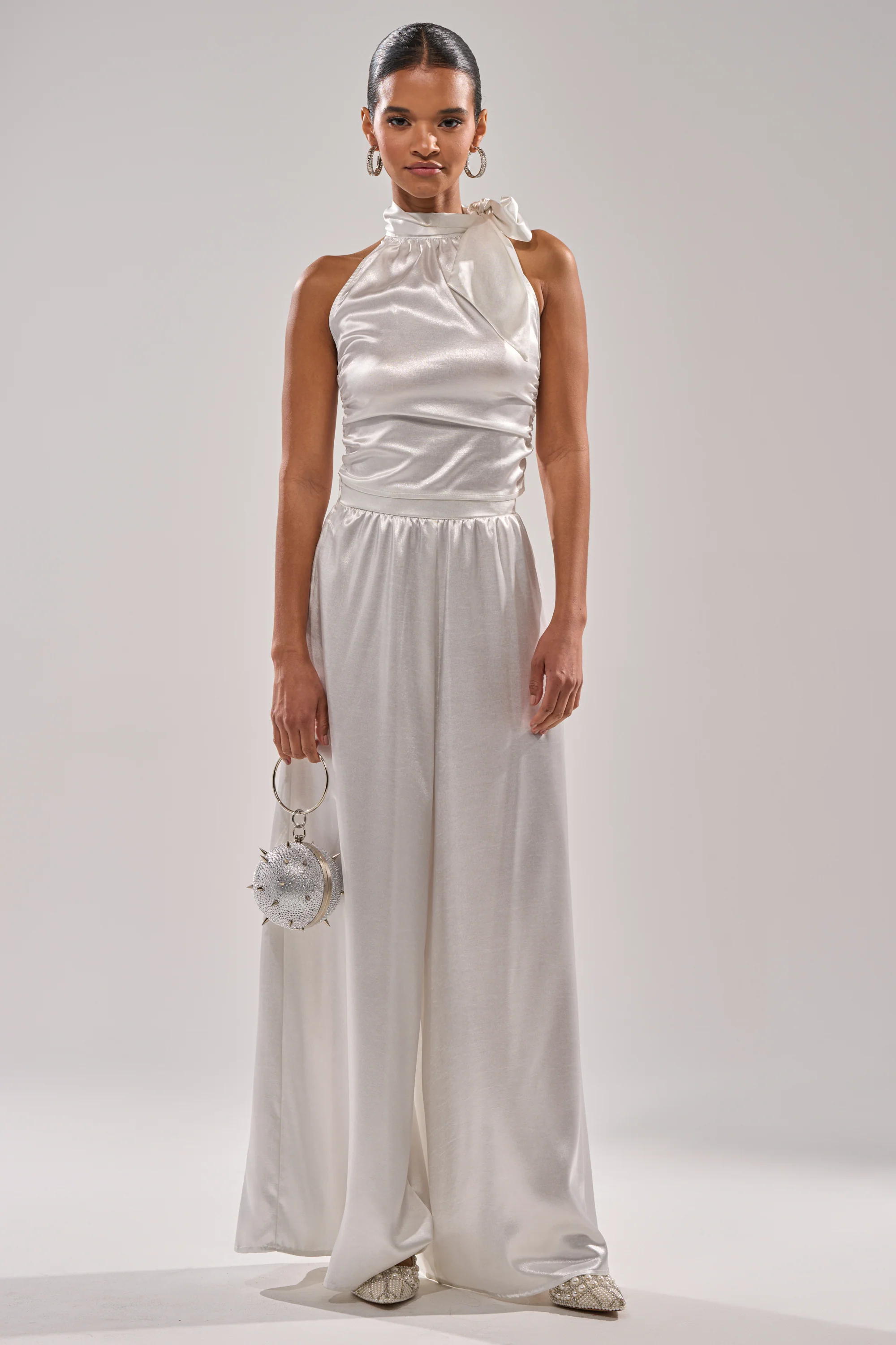 LEAVE ME ALONE SLINKY METALLIC BLOUSE - Image 9