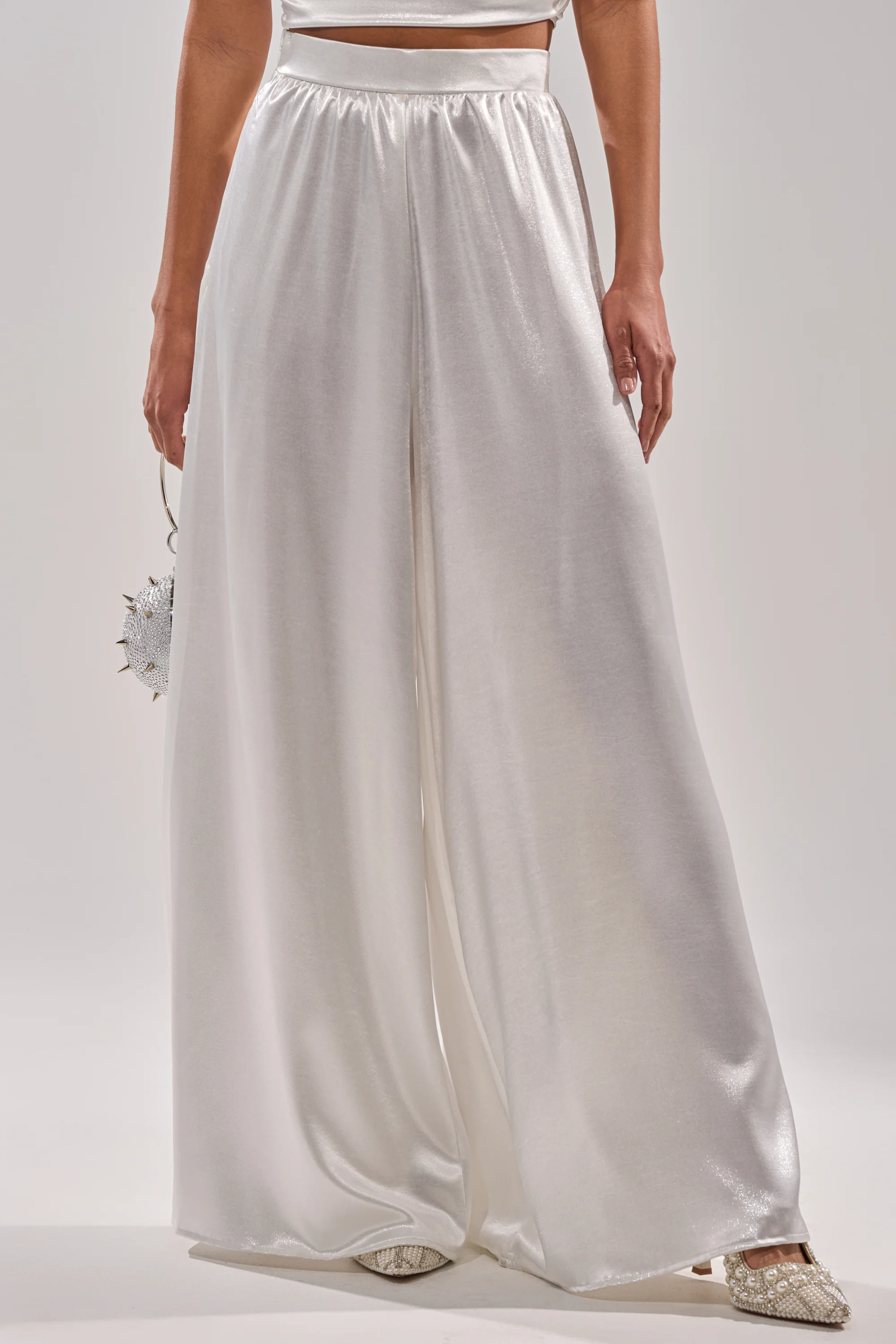 LEAVE ME ALONE SLINKY PALAZZO PANT - Image 3