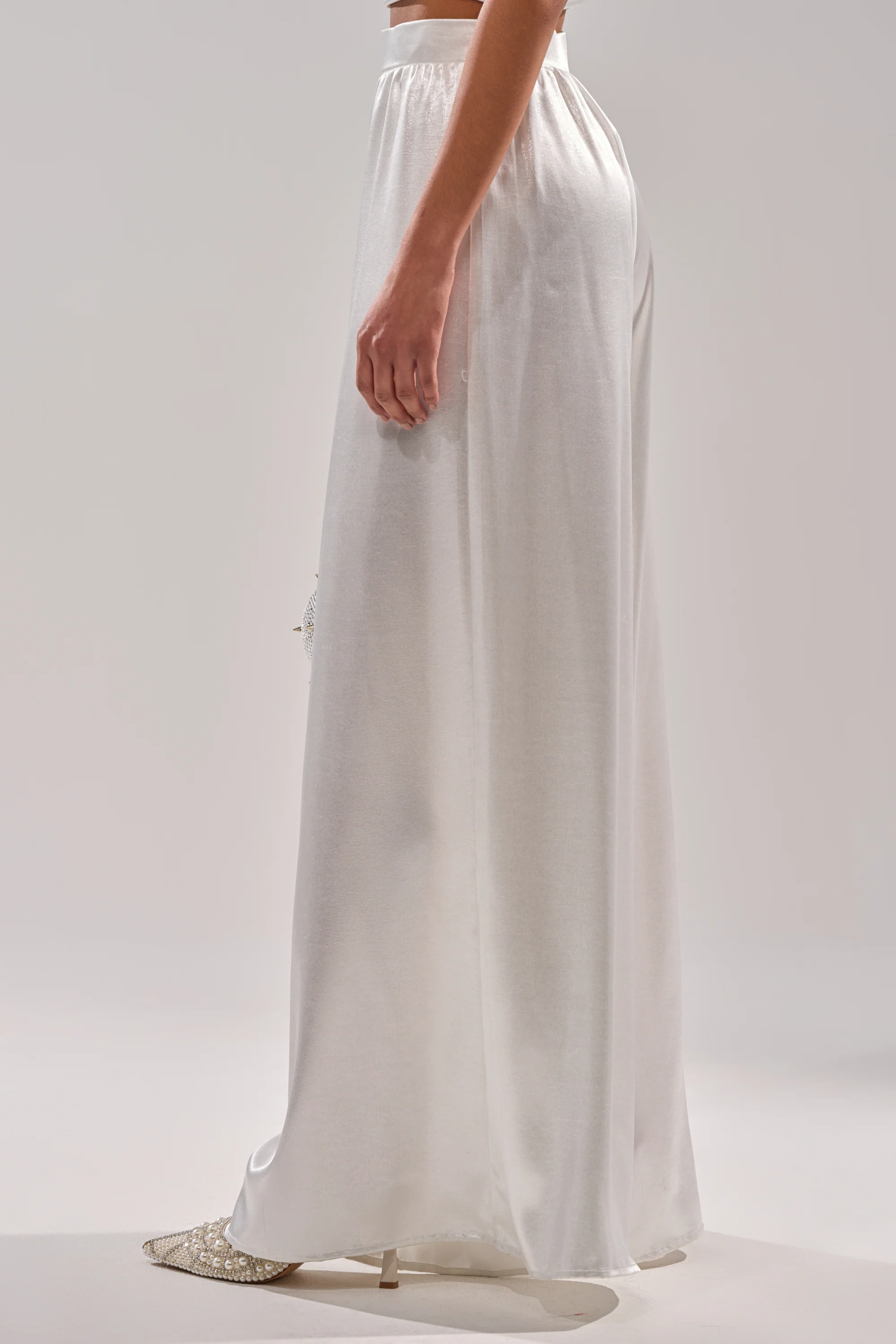 LEAVE ME ALONE SLINKY PALAZZO PANT - Image 4