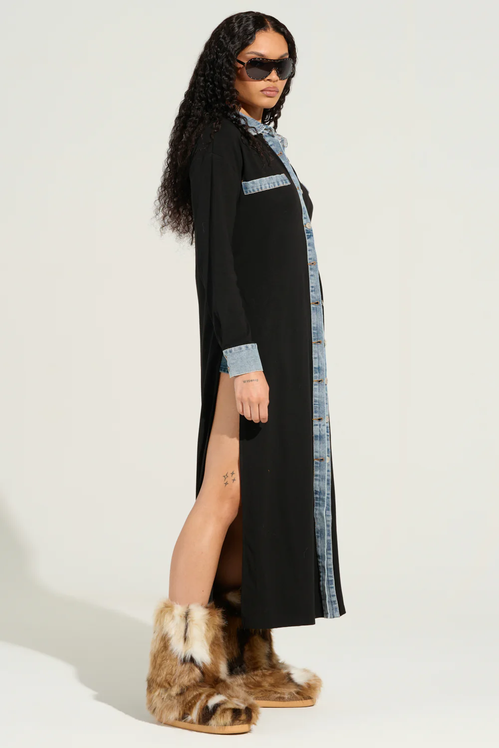 LEILA OVERSIZED BUTTON UP - Image 4