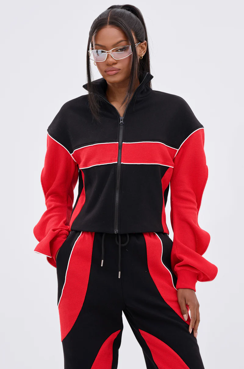 LET IT HAPPEN ZIP UP SWEATSHIRT - Image 2