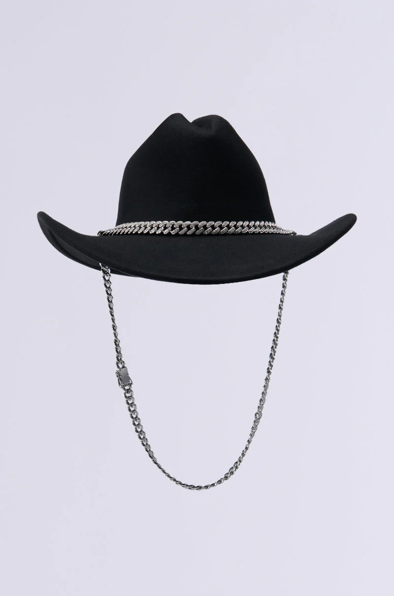 LET IT RIDE CHAIN COWBOY HAT - Image 3