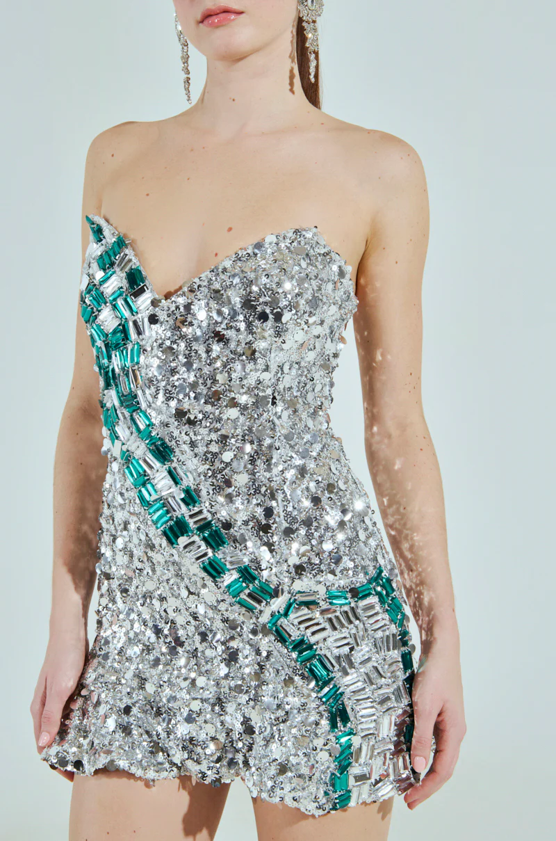 LET ME REMIND YOU RHINESTONE MINI DRESS - Image 9