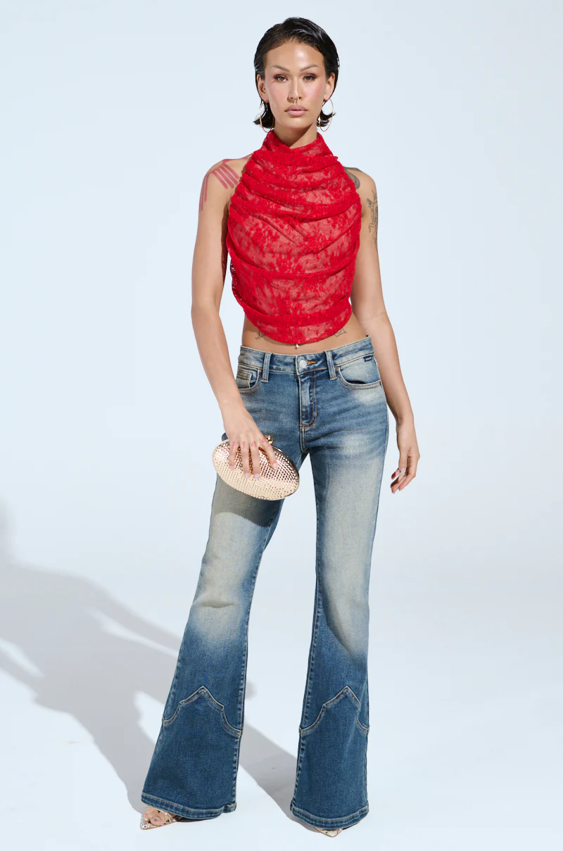 LETICIA LACE HALTER NECK TOP - Image 6