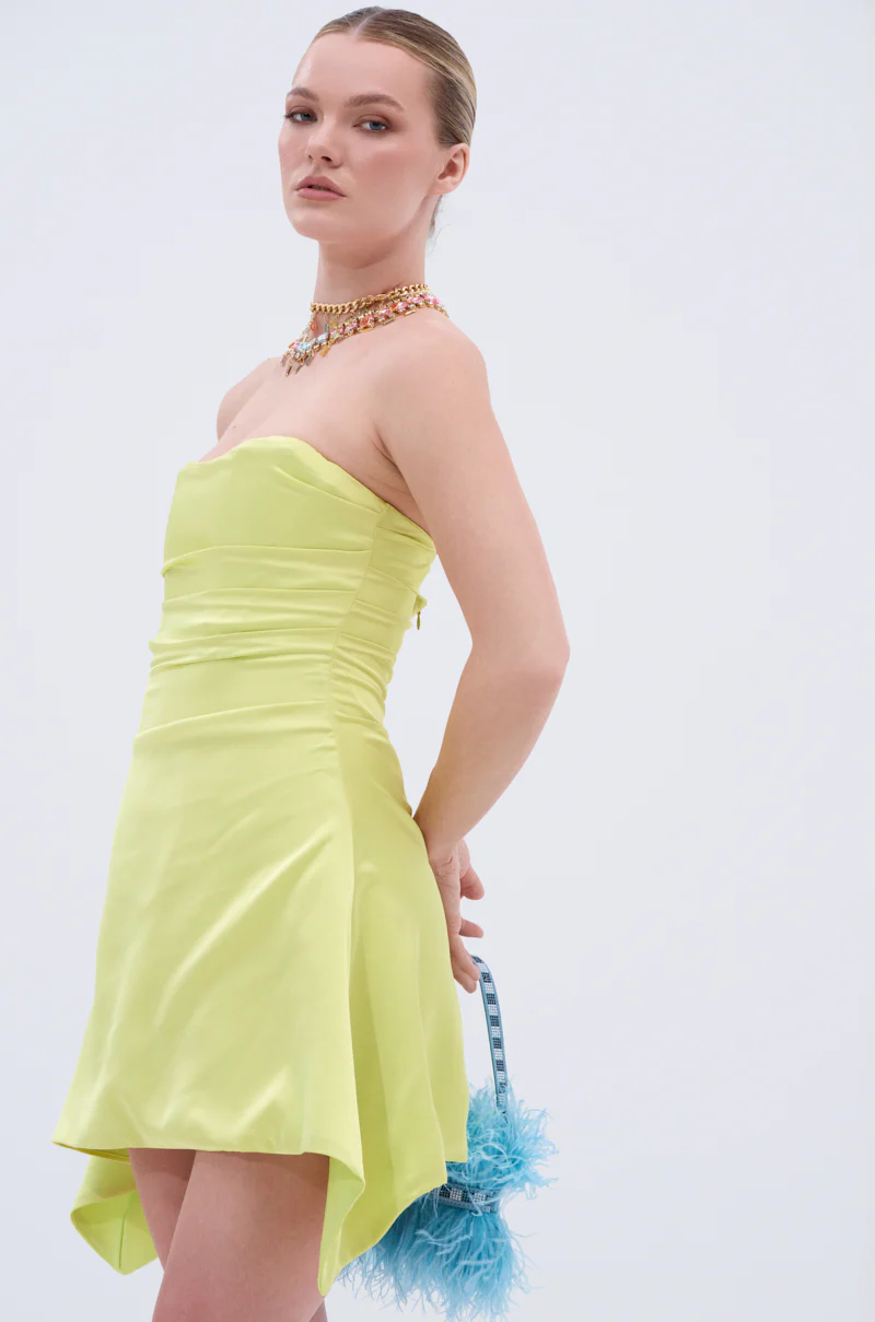 LET'S ESCAPE SATIN MINI DRESS - Image 2