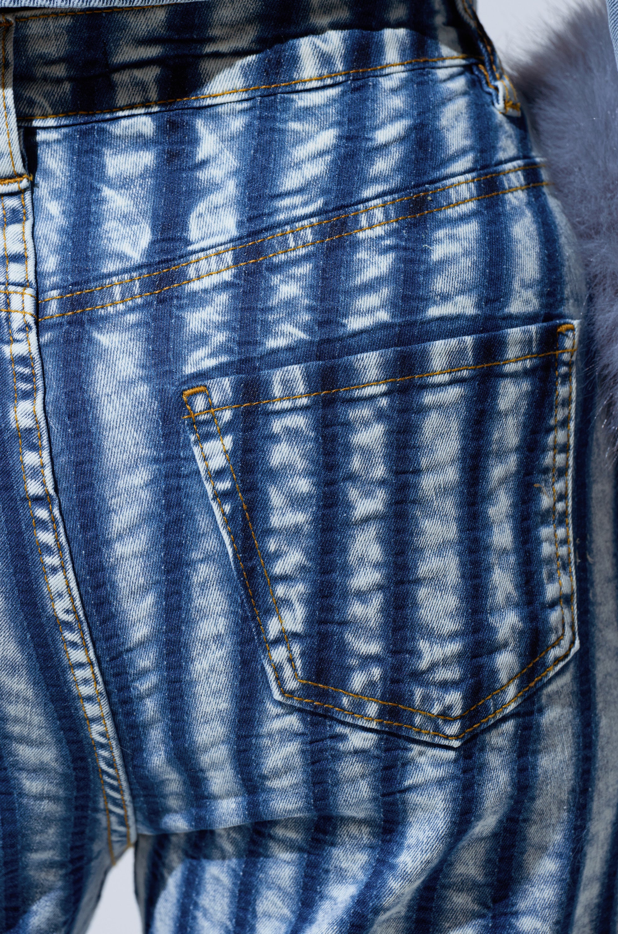 LETS GET CRAZY STRIPE WIDE LEG DENIM - Image 12