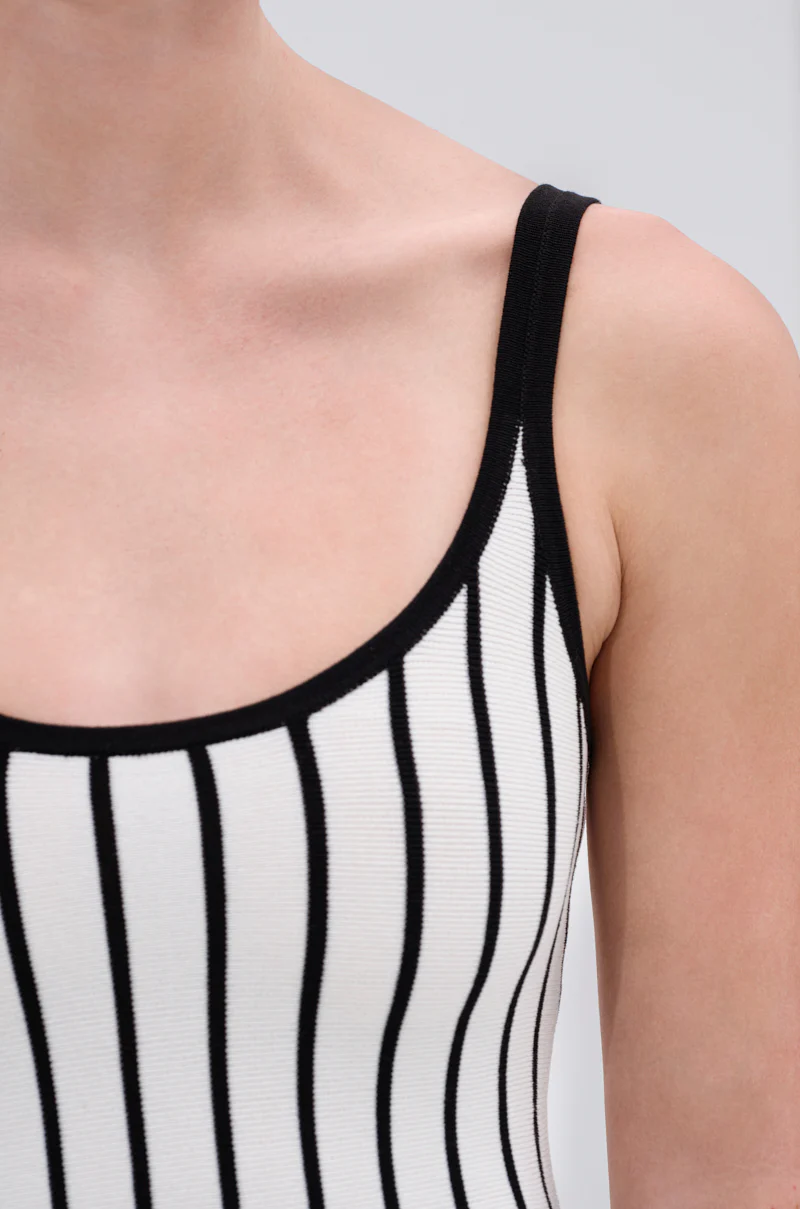 LETS GET IT GOING KNIT STRIPE MIDI DRESS - Image 6
