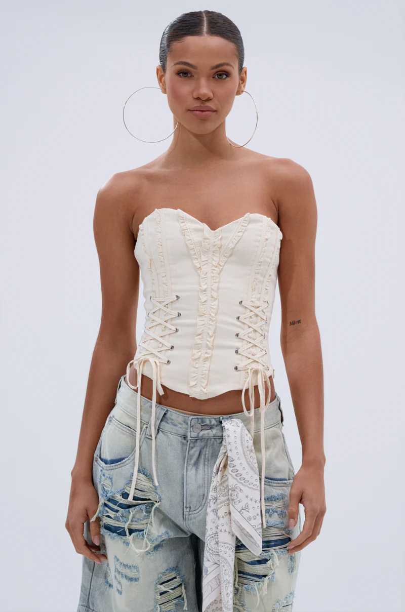 LETS GET ROWDY LACE UP CORSET - Image 2