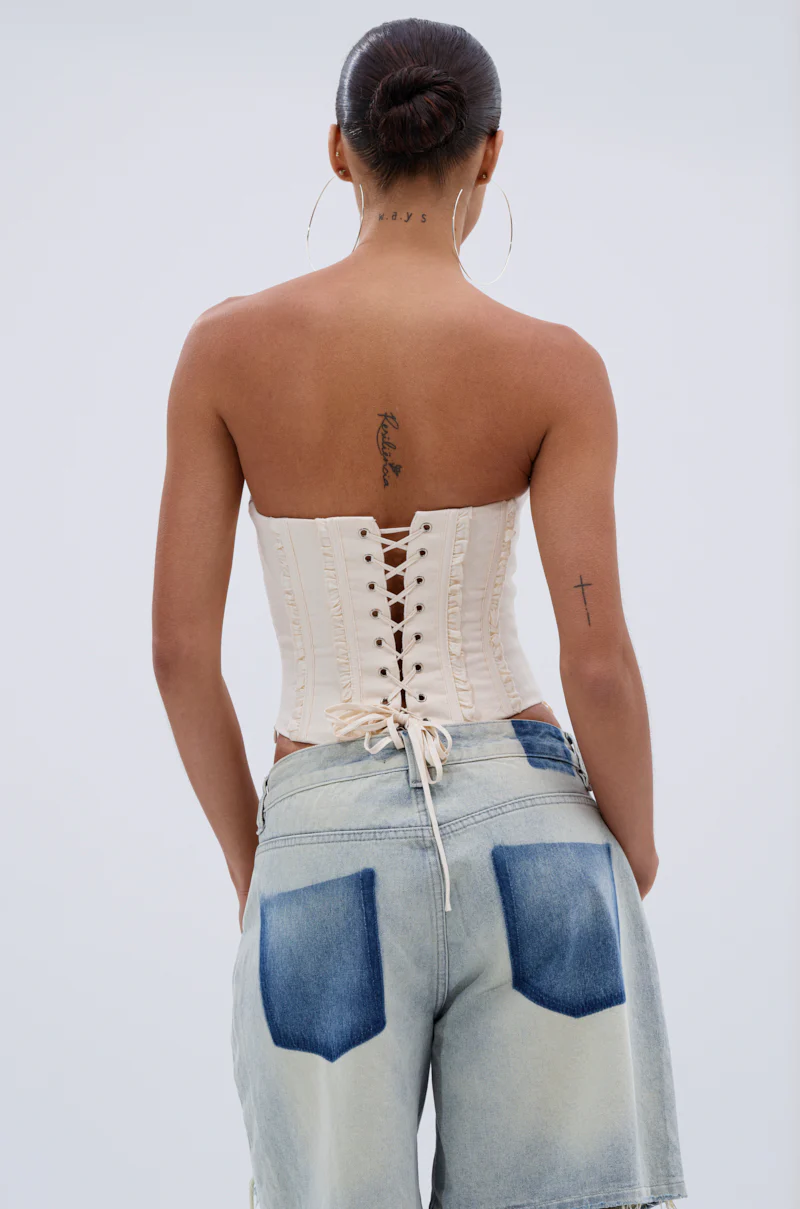 LETS GET ROWDY LACE UP CORSET - Image 4