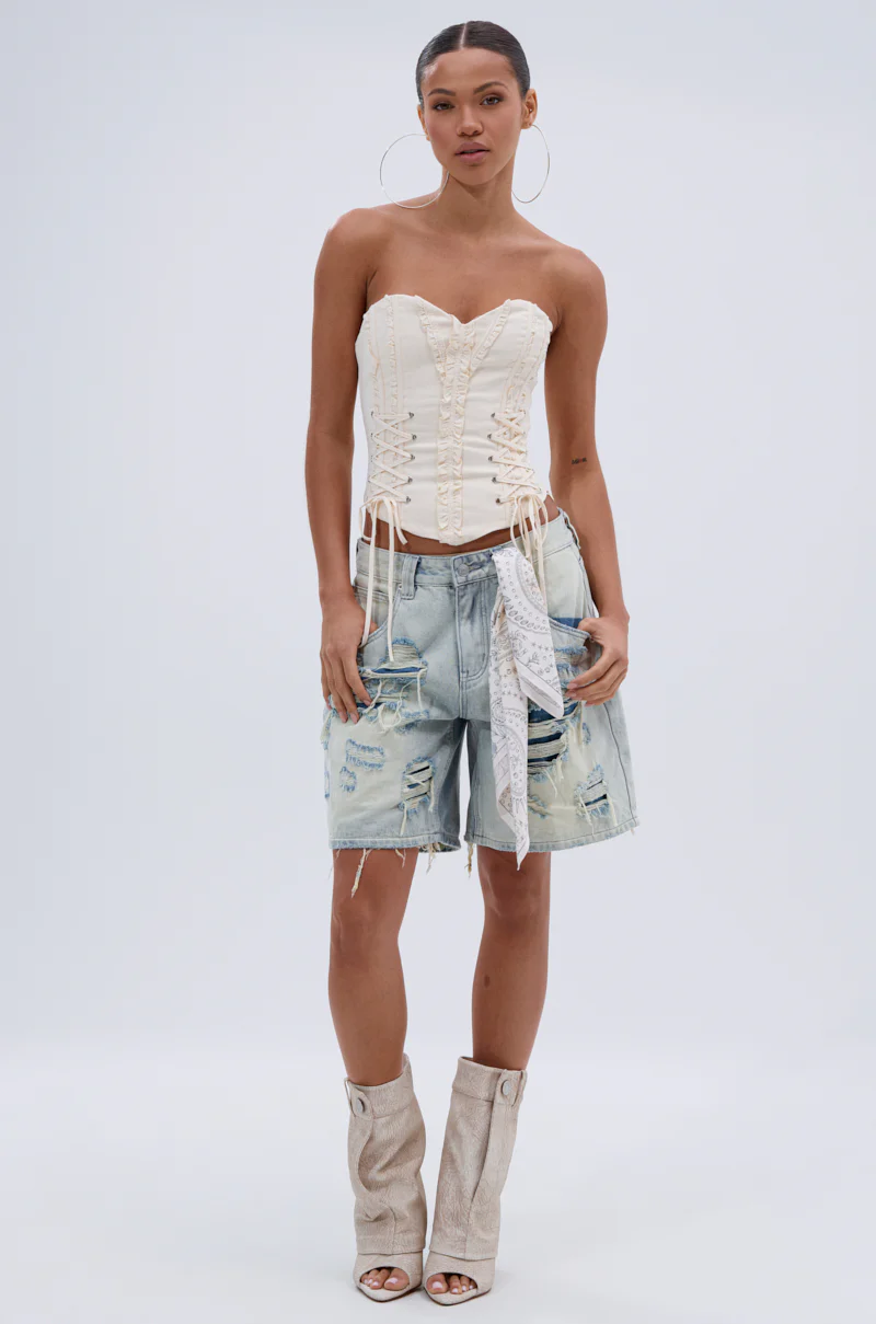 LETS GET ROWDY LACE UP CORSET - Image 5