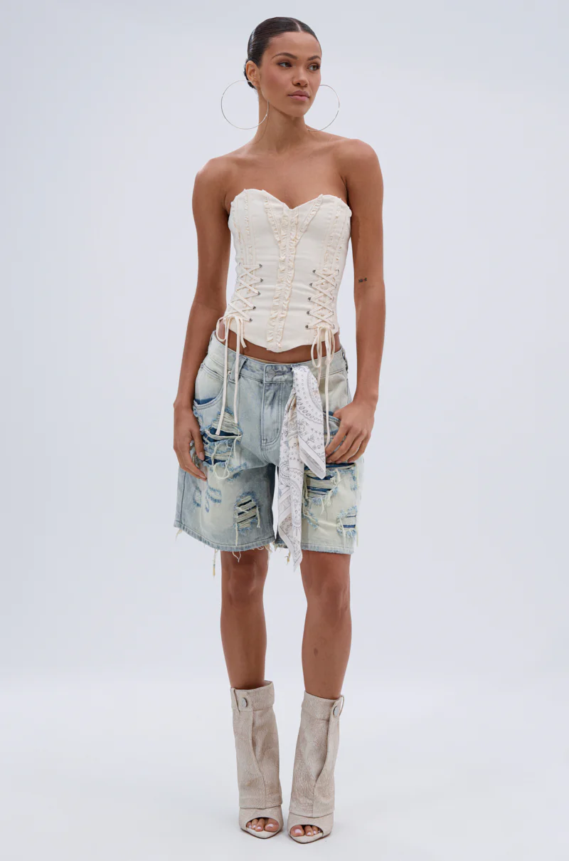 LETS GET ROWDY LACE UP CORSET - Image 6
