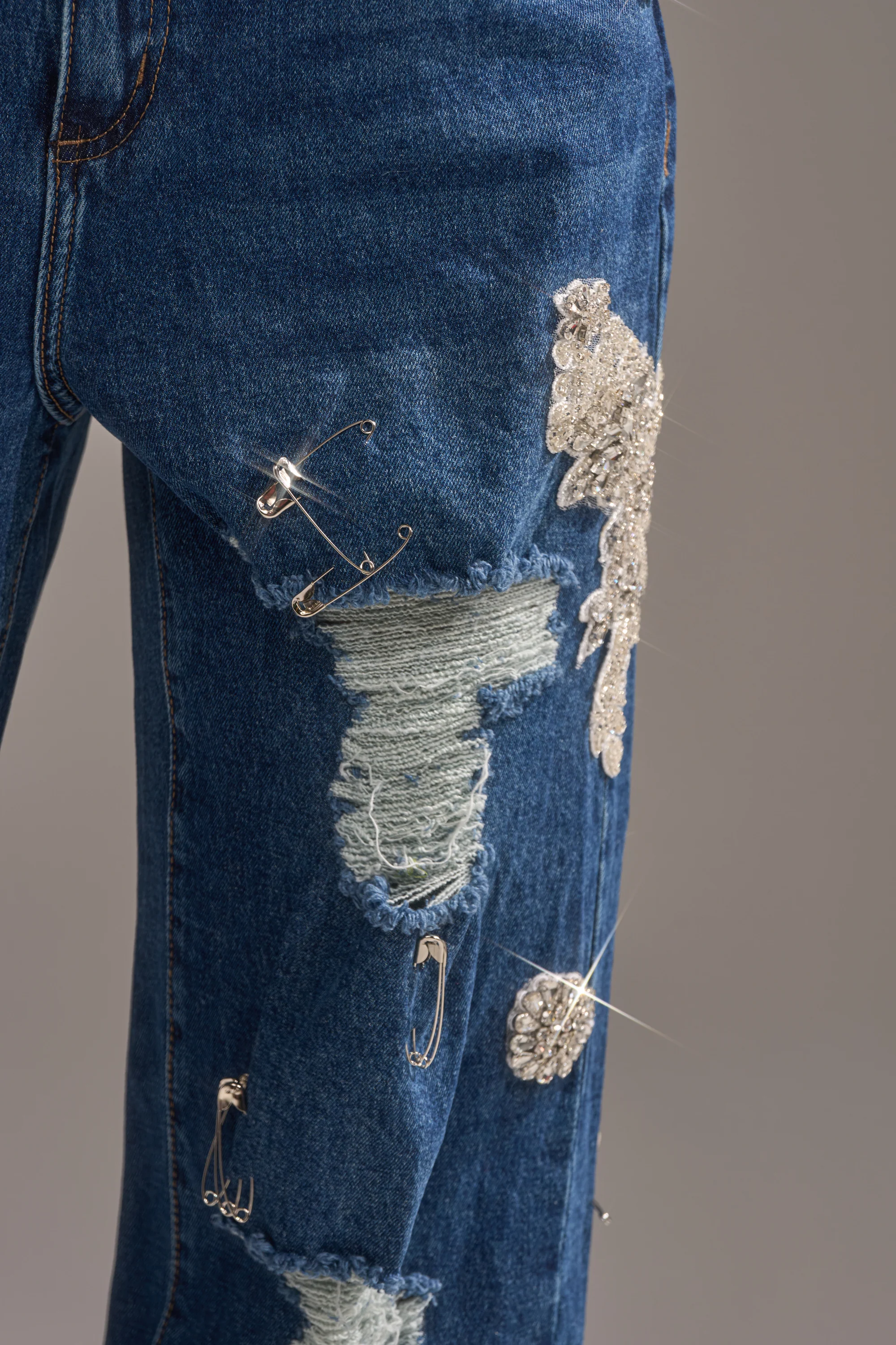 LETS GO BABY DISTRESSED DENIM - Image 8