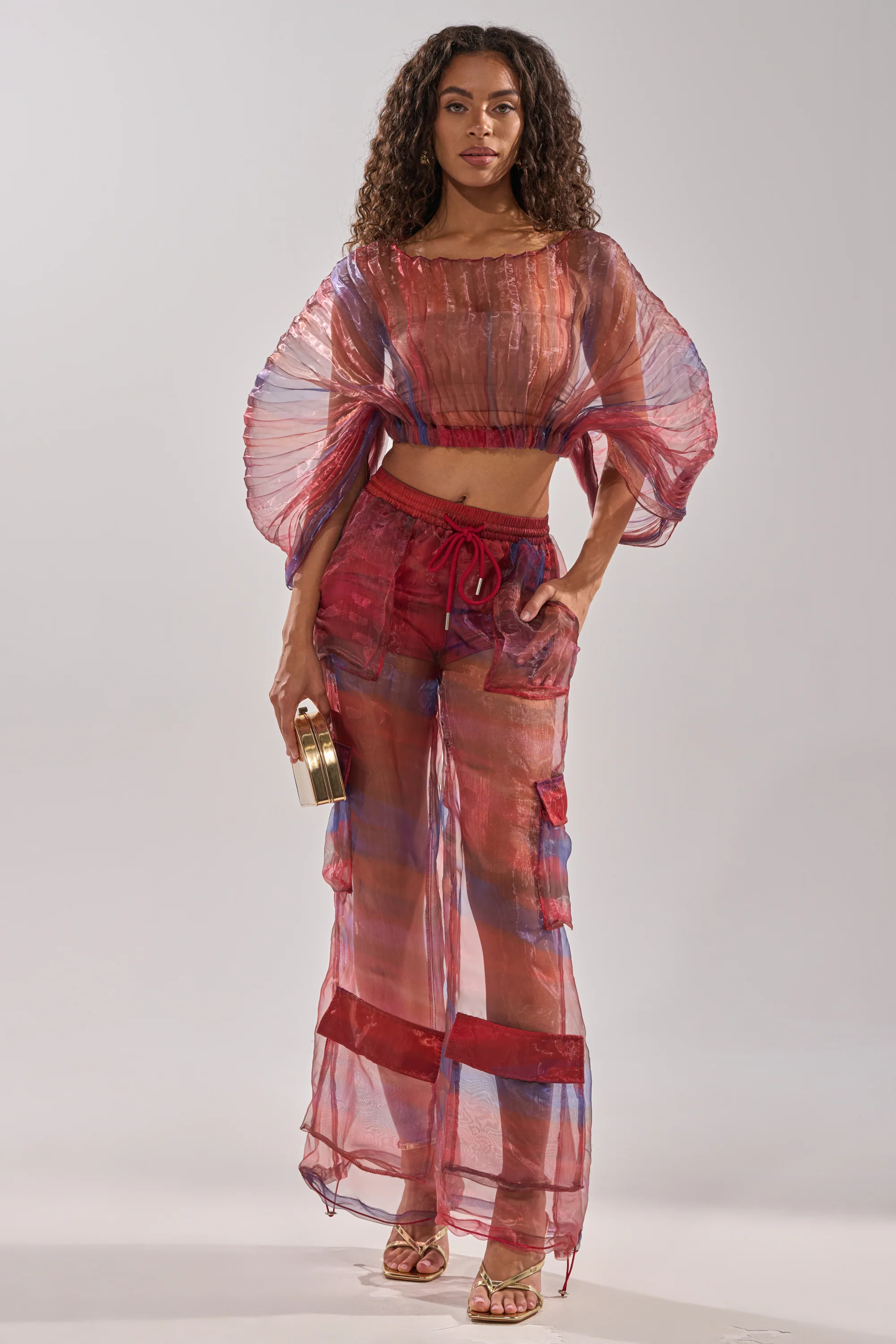 LETS LIVE IN THE MOMENT CHIFFON BLOUSE - Image 7