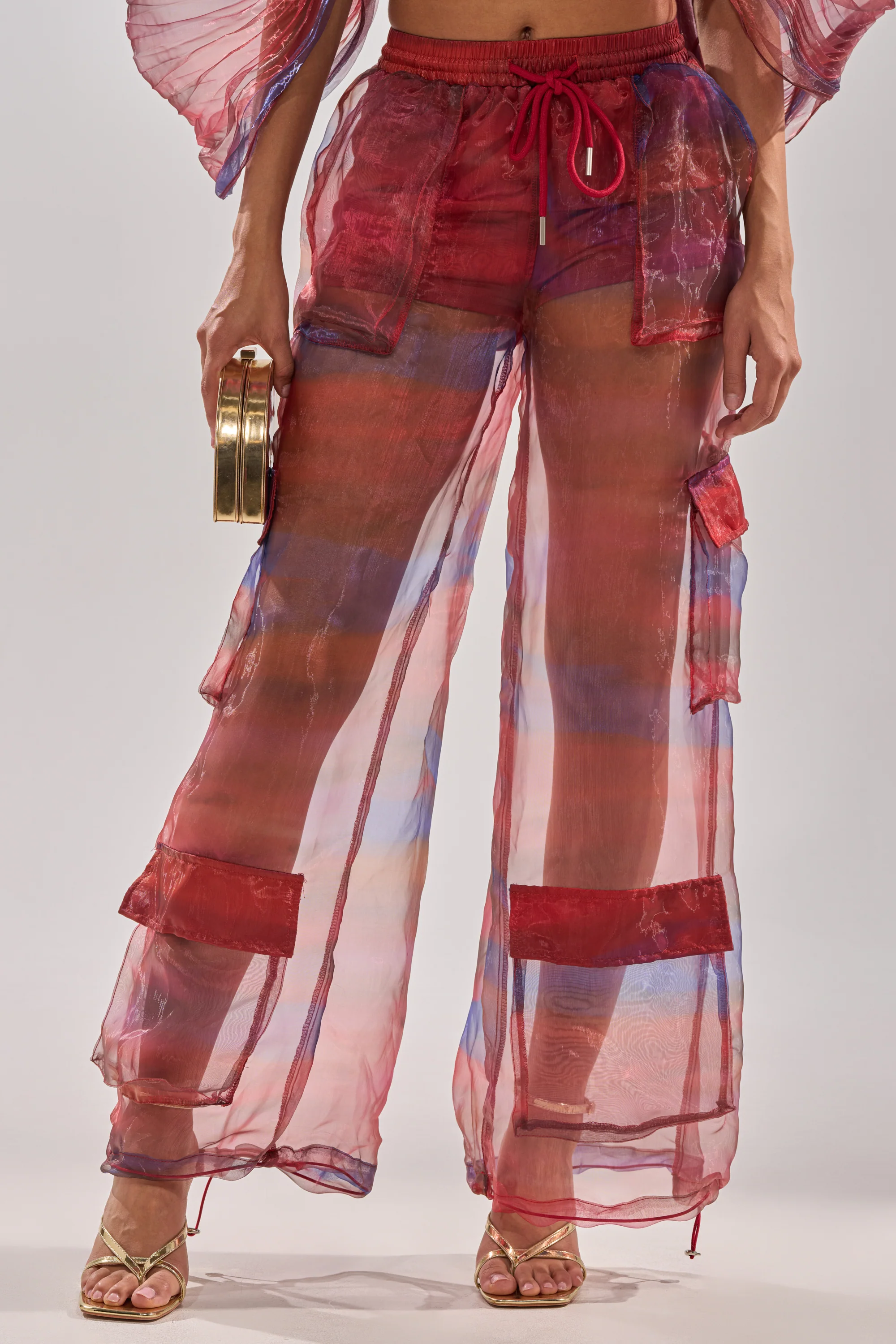 LETS LIVE IN THE MOMENT CHIFFON TROUSER - Image 2
