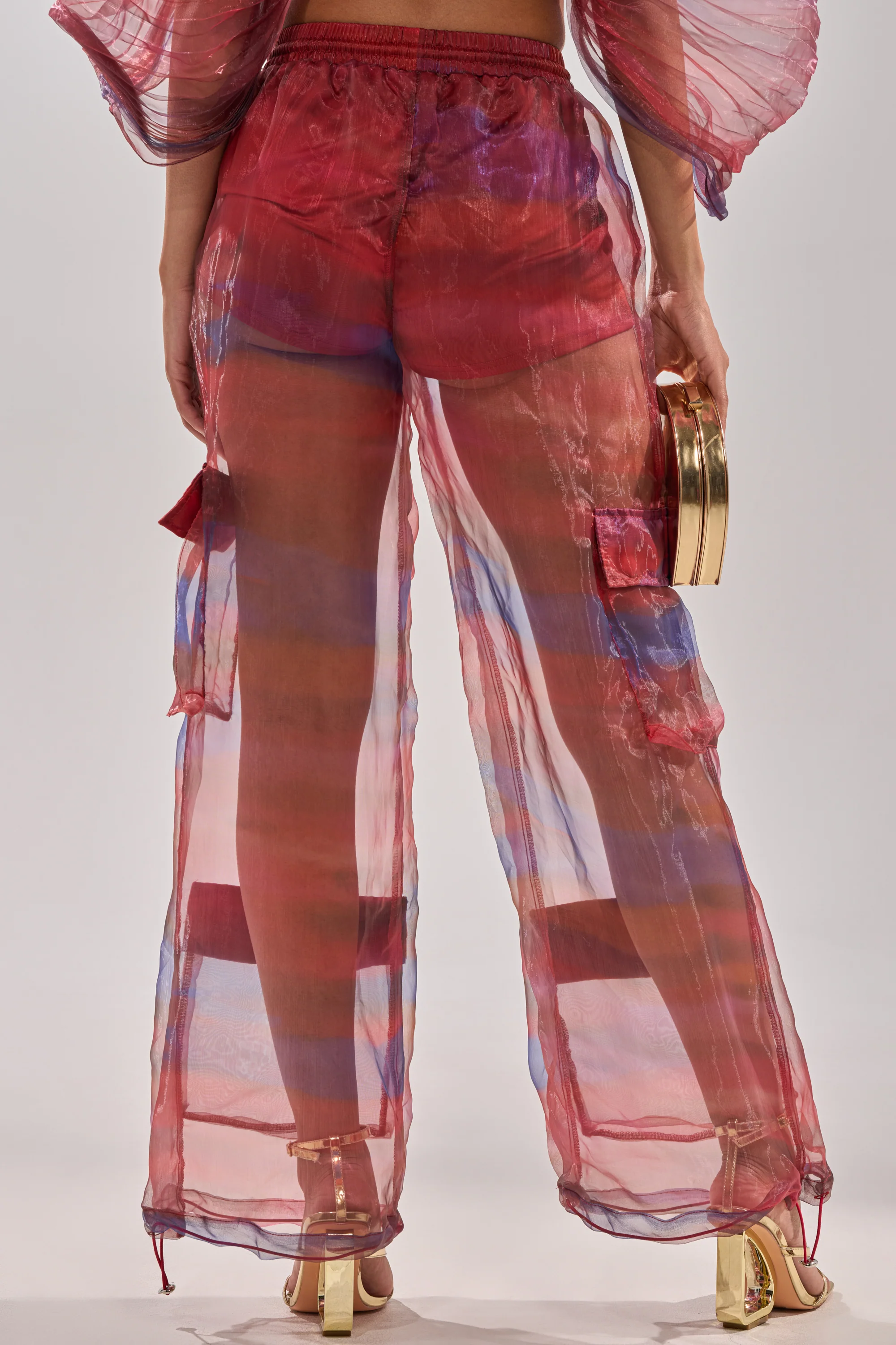 LETS LIVE IN THE MOMENT CHIFFON TROUSER - Image 6