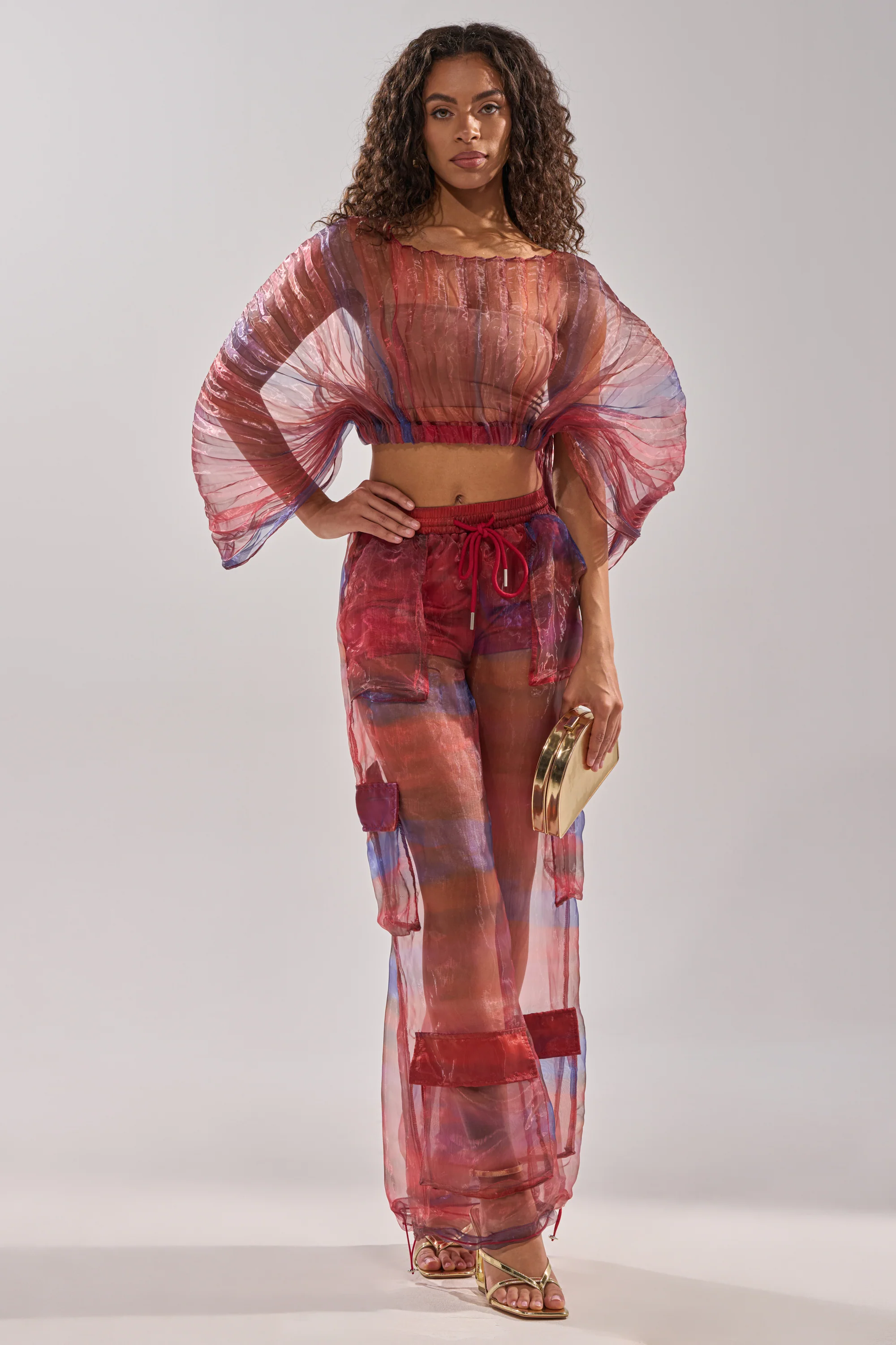 LETS LIVE IN THE MOMENT CHIFFON TROUSER - Image 8