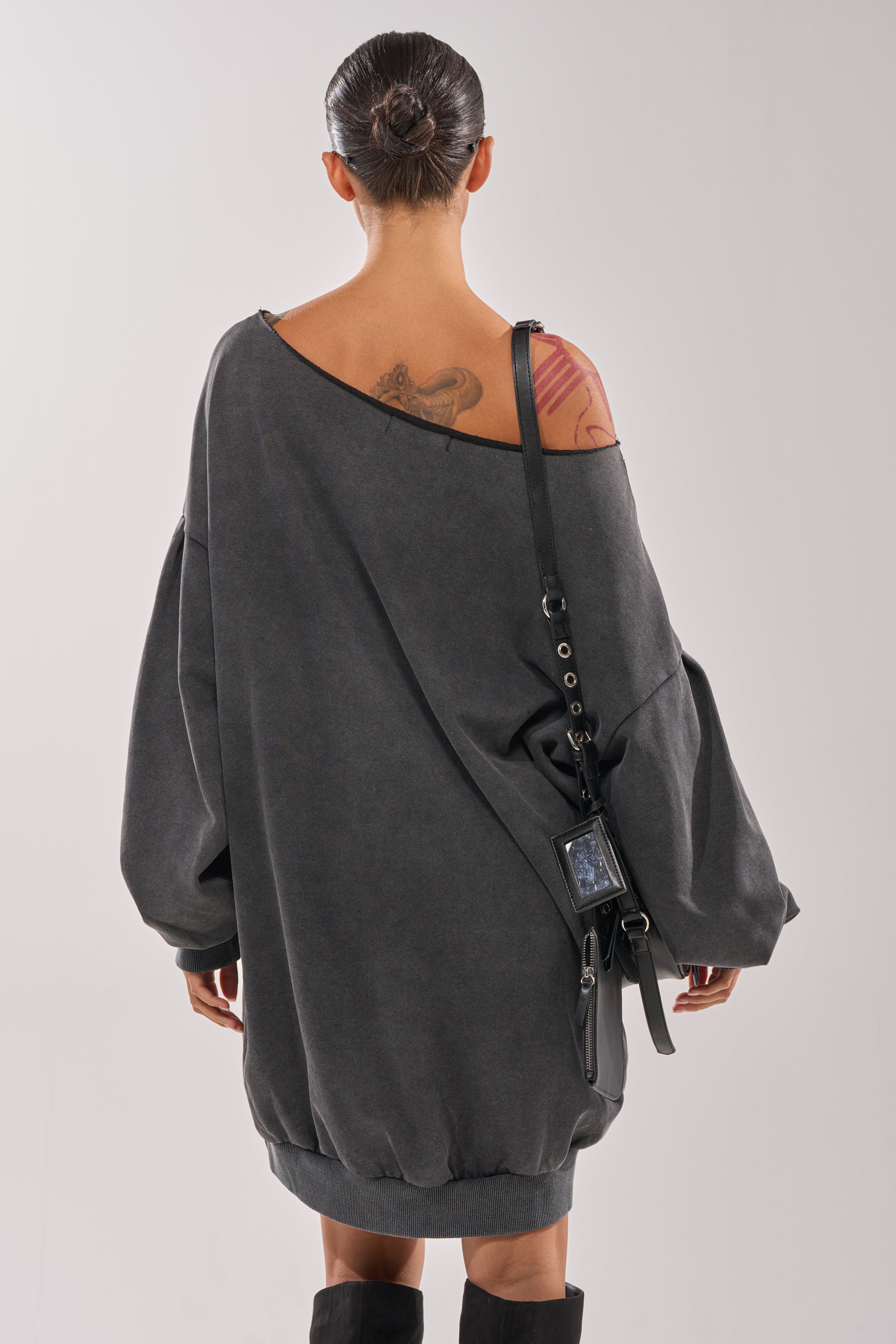 LEX STUDDED MINI SWEATSHIRT DRESS - Image 6