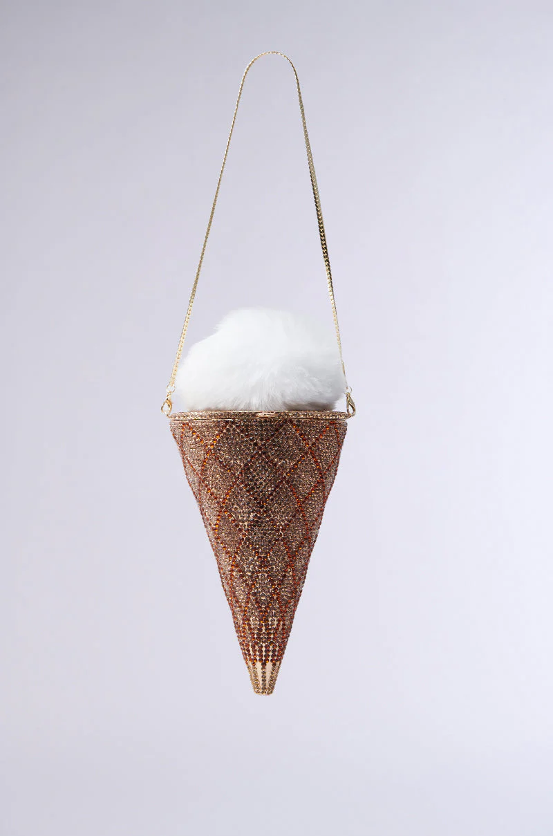 LICK IT UP FAUX FUR ICE CREAM BAG