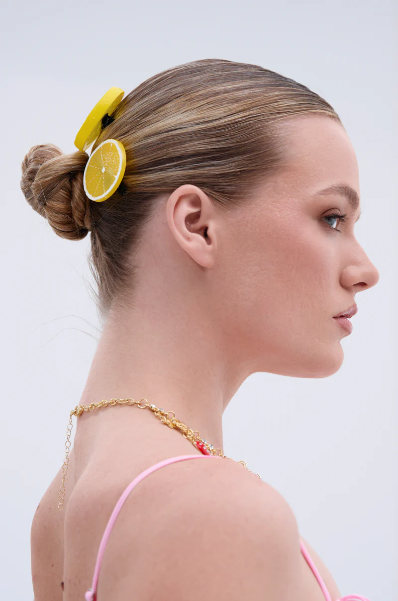 LIFE GIVES YOU LEMONS HAIR CLIP SET - Image 3